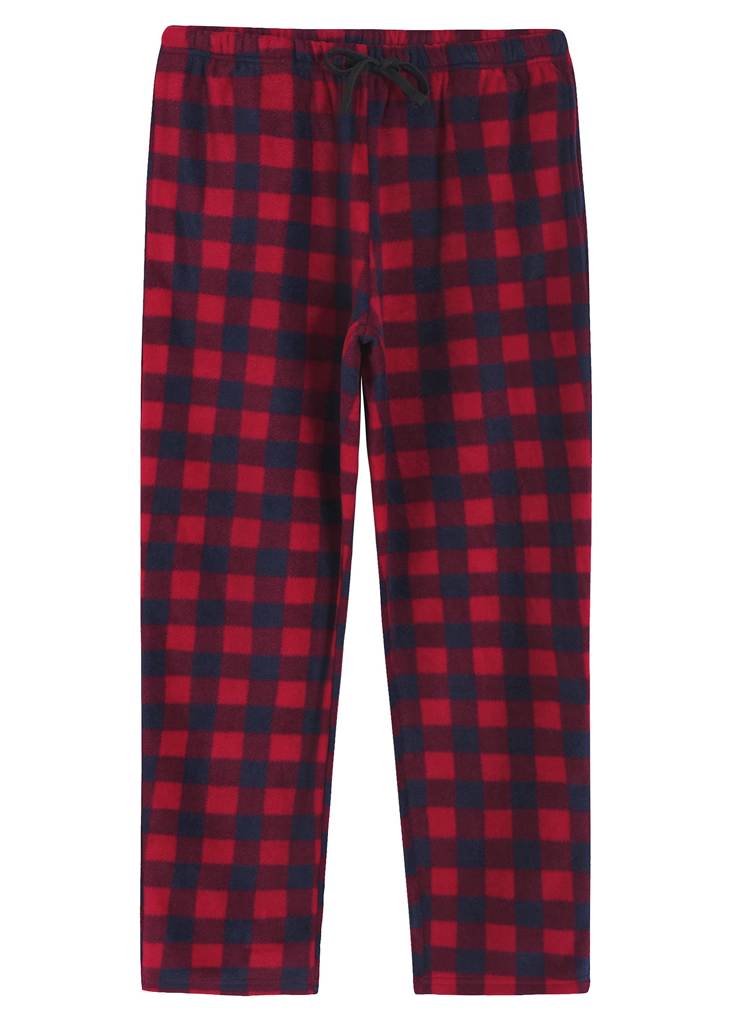 Cozy Women's Fleece Plaid Pajama Pants with Pockets - Soft Winter Sleepwear & Lounge Pants for Home, Travel & Relaxation