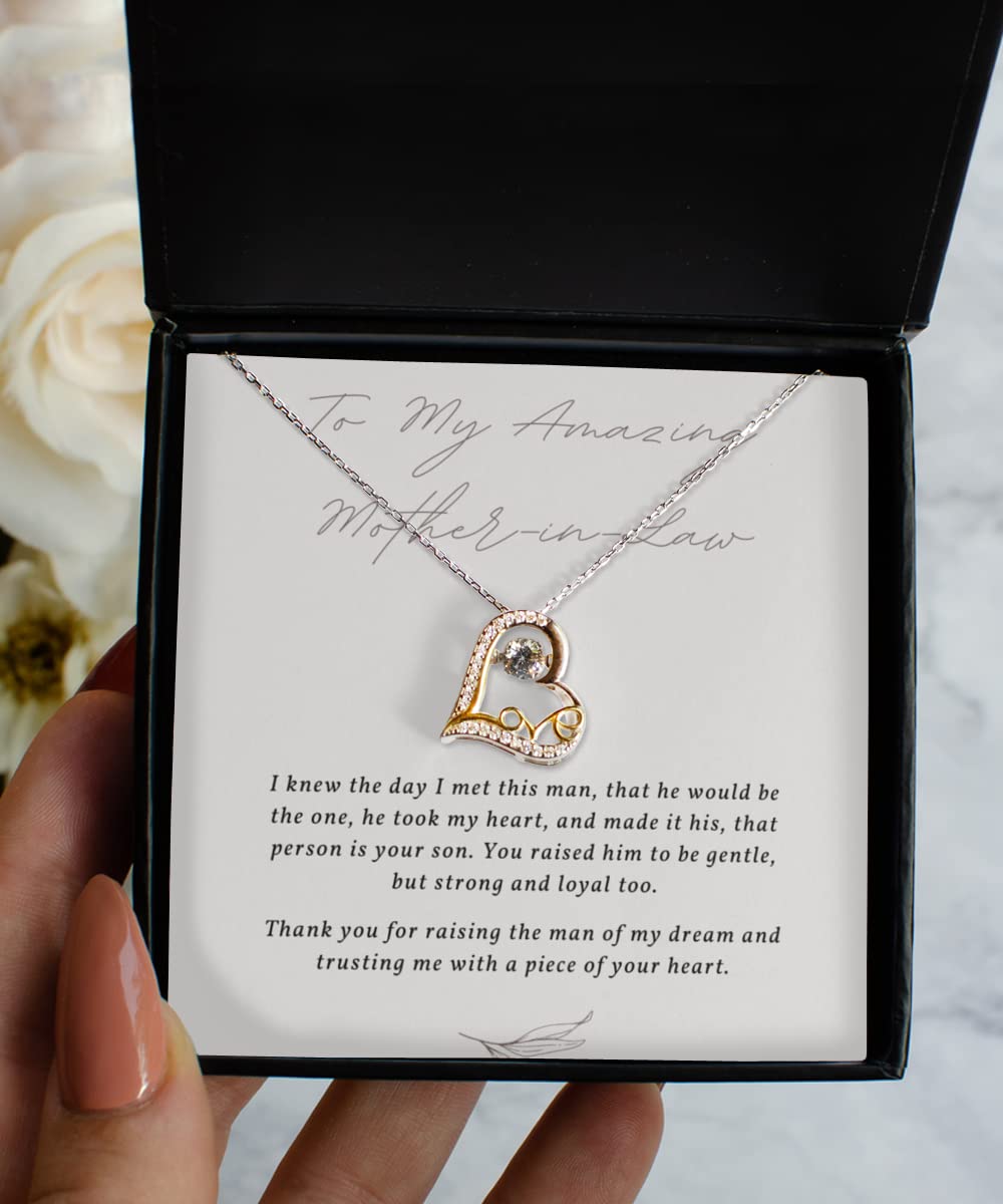 Beautiful Mother-in-Law Necklace with Gift Box & Message Card - Thoughtful Jewelry Gift from Daughter-in-Law | Perfect for Birthdays, Anniversaries & Special Occasions