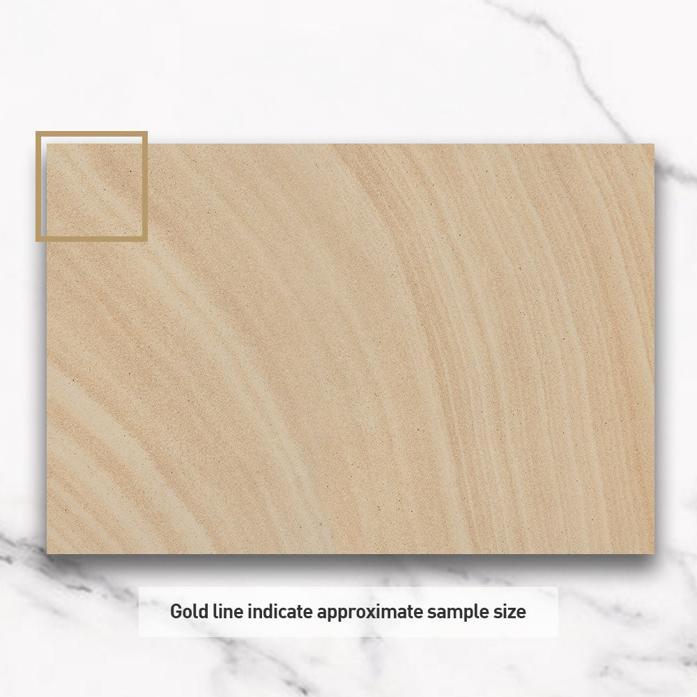 Premium Outdoor Sandstone Look Porcelain Bullnose Tile 400x600x20mm - Maroubra Cliff Style - Perfect for Pool Coping, Patio Edging & Garden Pathways (Per Piece)