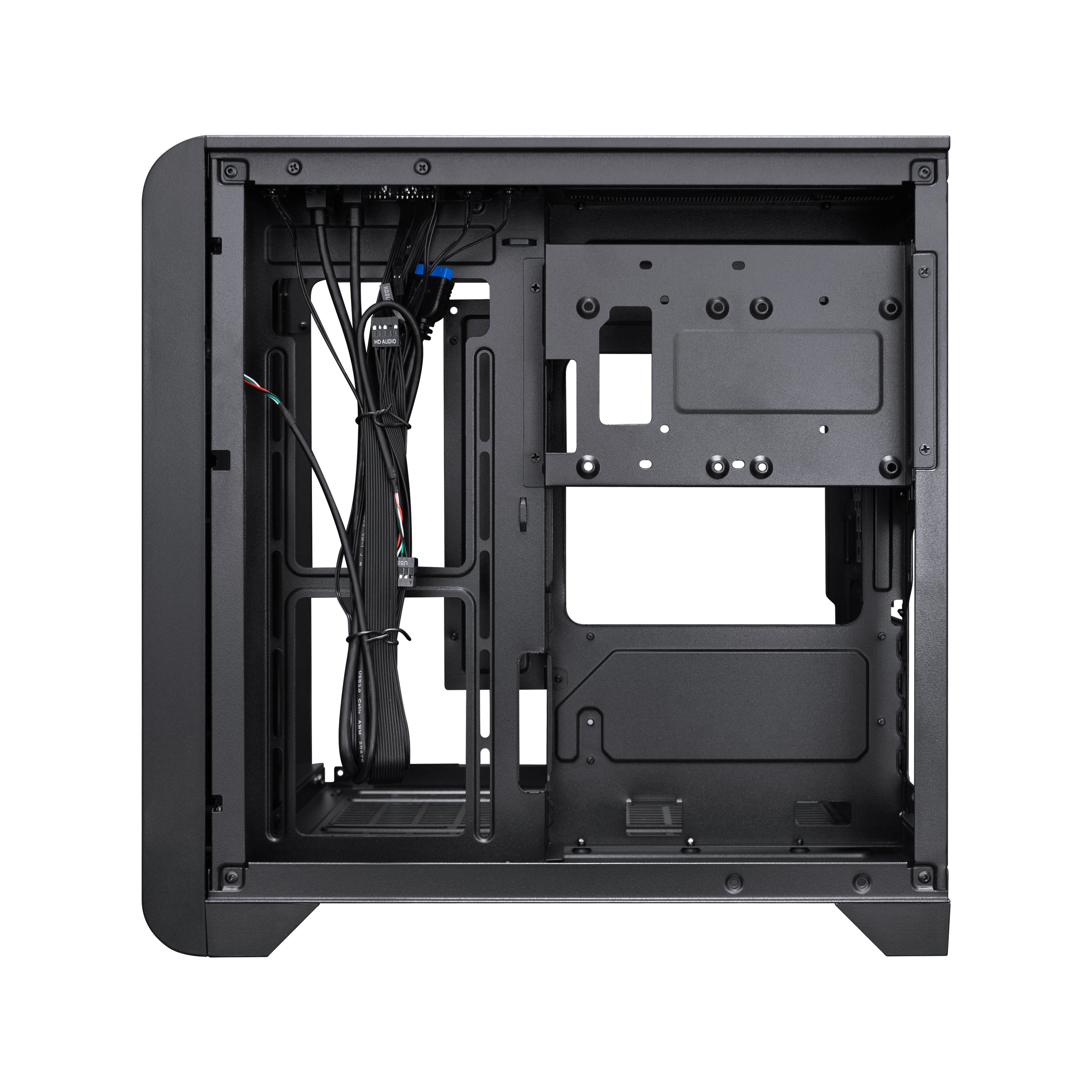 1st Player RT5 M ATX ITX PC Gaming Case - Compact Black Computer Case for High-Performance Gaming PCs | Perfect for Small Form Factor Builds & Home Office Setups