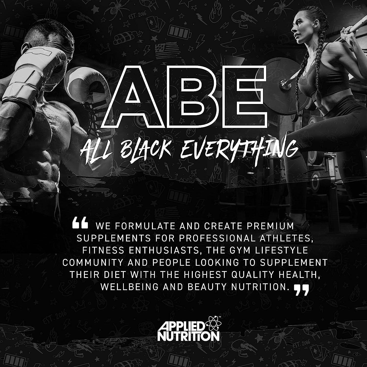 Applied Nutrition ABE Pre Workout Energy Drink - 12 Pack (330ml Cans) | Boost Performance for Gym, Running & Fitness Training