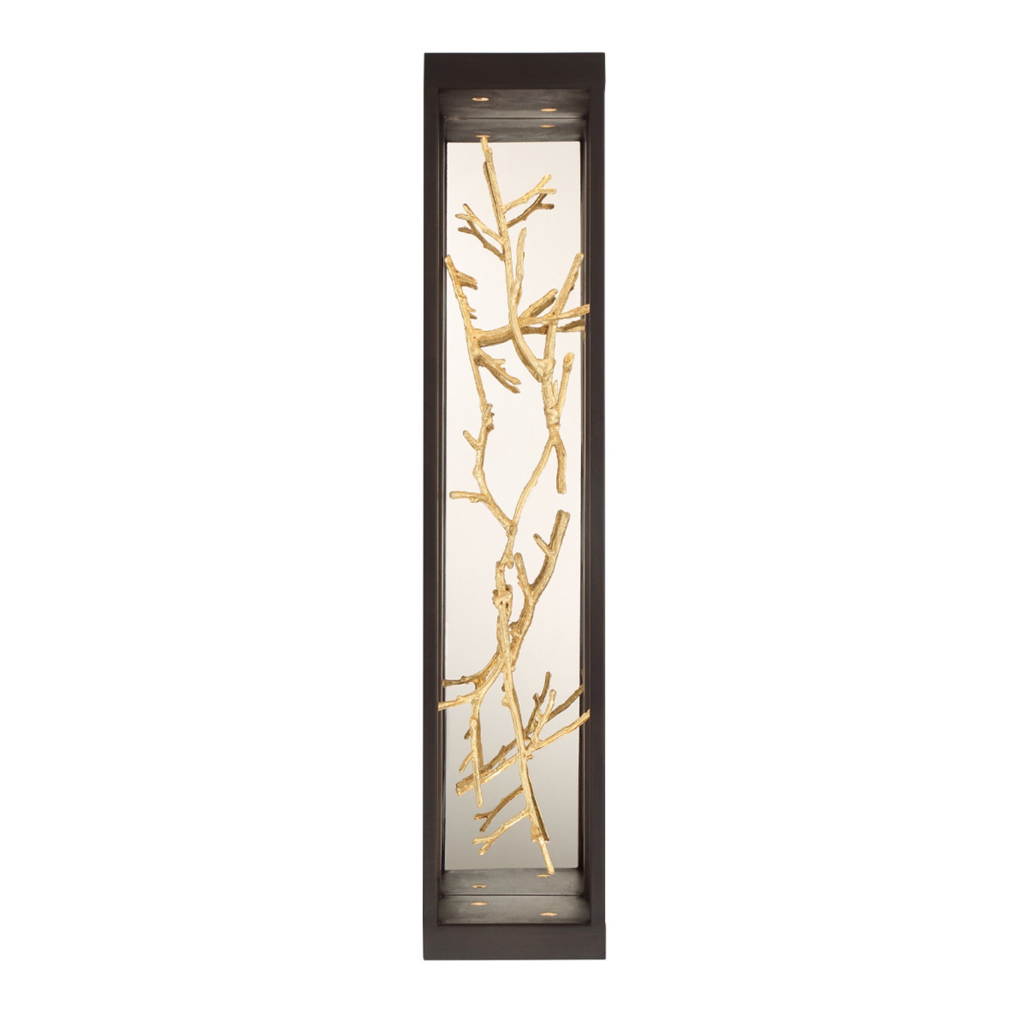 Aerie 30 LED Outdoor Wall Sconce - Gold & Black Finish - Waterproof Exterior Light for Porch, Patio, Garden & Entryway Lighting
