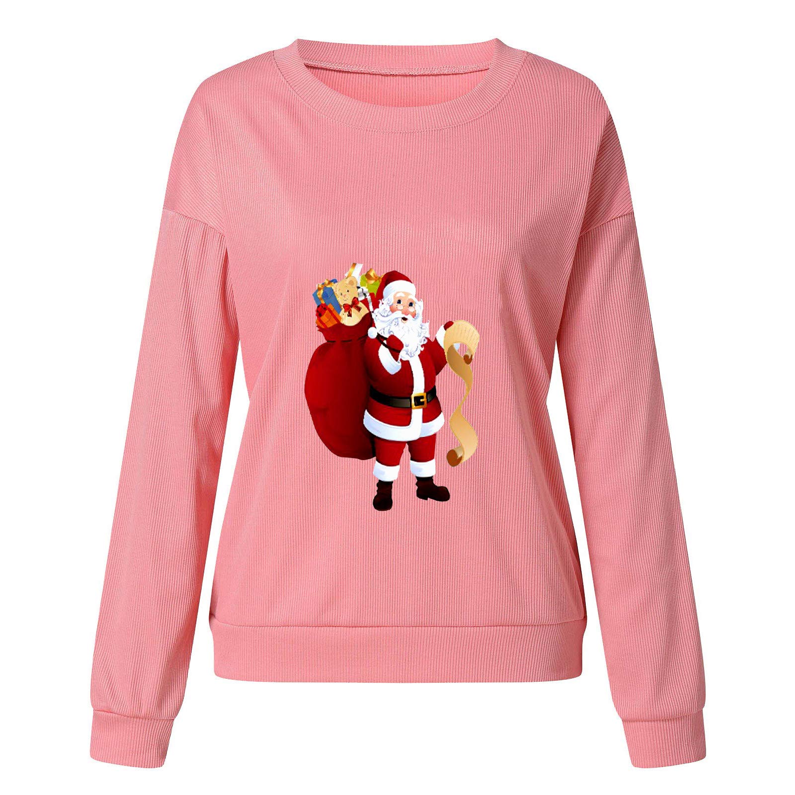 Christmas Printed Sweatshirt for Women - Casual Long Sleeve Pullover Top | Holiday Party, Family Gathering & Winter Outfit