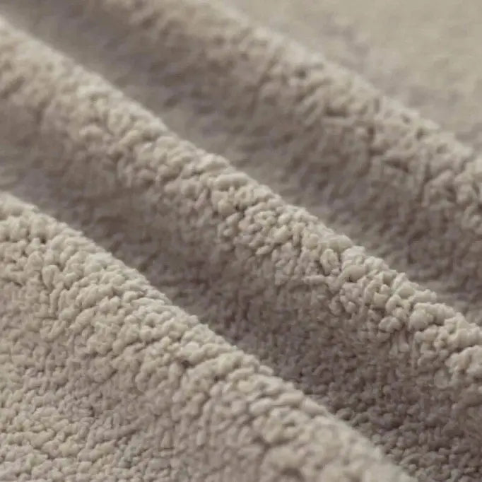 Soft Curly Teddy Sherpa Fleece Blanket - Dark Beige | Cozy Winter Throw for Sofa, Bed & Home Decor