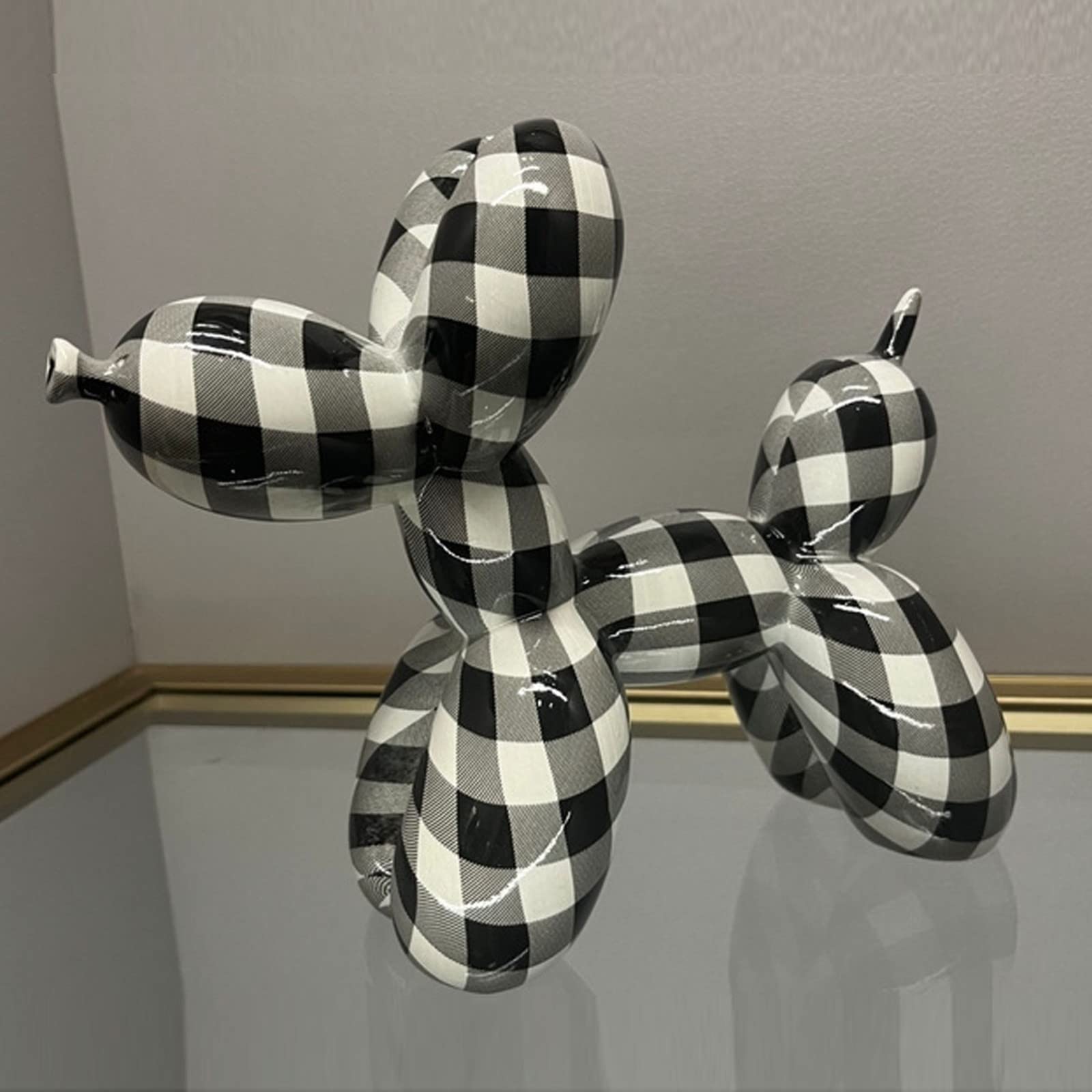 Stylish Mootm Balloon Dog Sculpture - Abstract Resin Animal Figurine for Office & Home Decor | Cute Collectible Art Statue for Living Room, Desktop, Bookshelf | Perfect Gift for Animal Lovers & Modern Interior Design