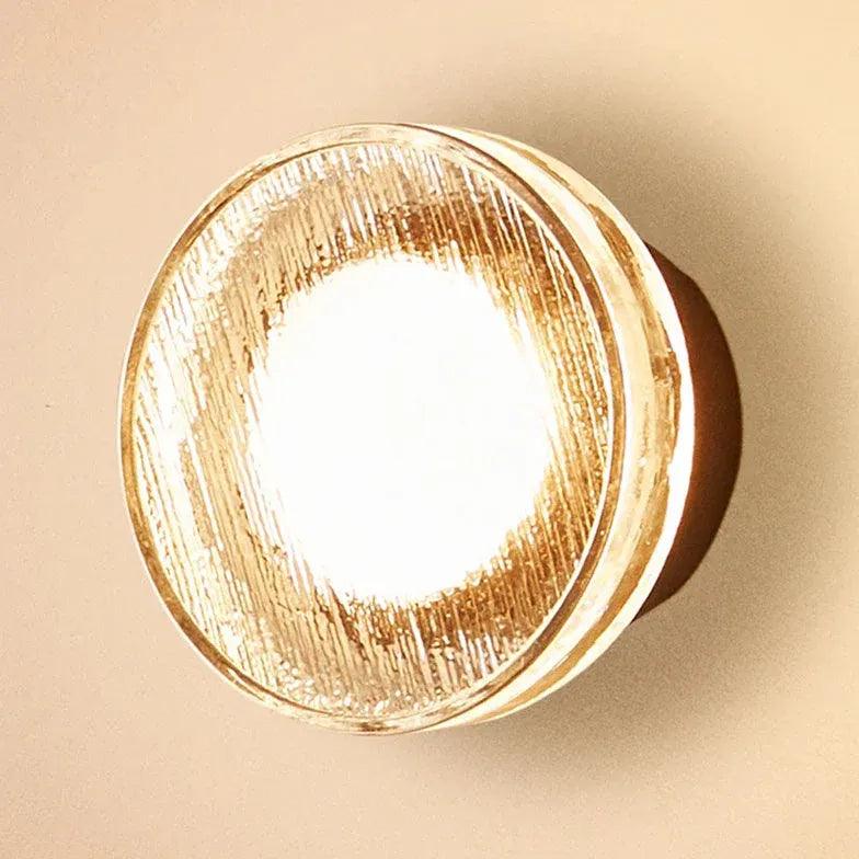 Modern Round Transparent Glass Wall Lights - Sleek & Stylish Home Decor for Living Room, Bedroom, or Hallway Lighting