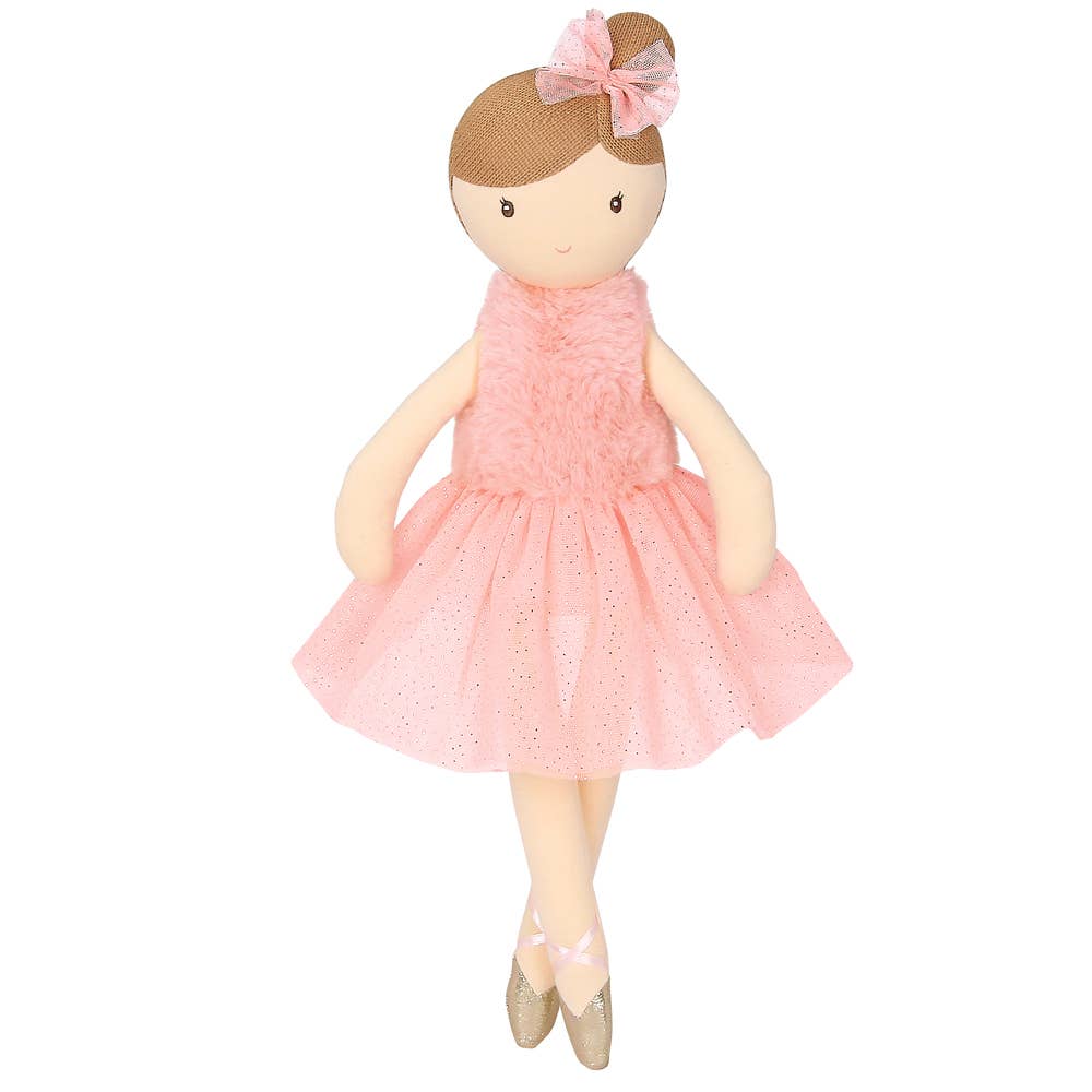 Lil' Ballerina (Brunette) - Perfect Ballet Dance Gift for Kids, Toddler Ballerina Doll with Realistic Hair - Ideal for Birthday, Christmas & Dance Class Rewards