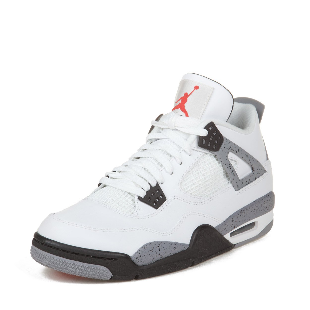 Air Jordan 4 Retro Men's Basketball Shoes - Classic White Cement Colorway (308497-106) | Perfect for Streetwear, Sneaker Collecting & Casual Fashion