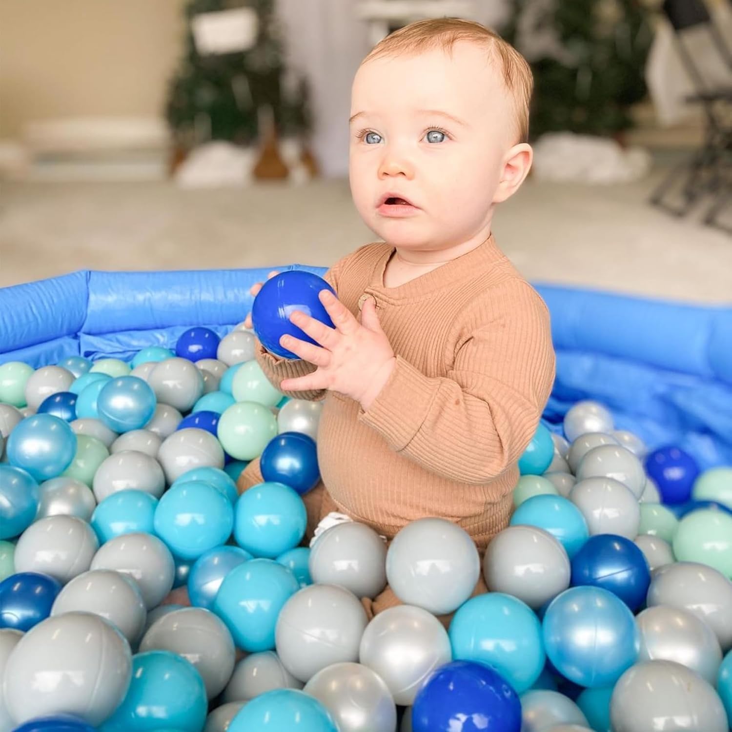 Crush-Proof Plastic Ball Pit Balls for Toddlers & Kids - 1000 Pack, 2.2 Inch - Safe for Play Tents, Tunnels, Pools & Party Decor | Perfect for Indoor Playrooms, Birthday Parties & Sensory Play Activities