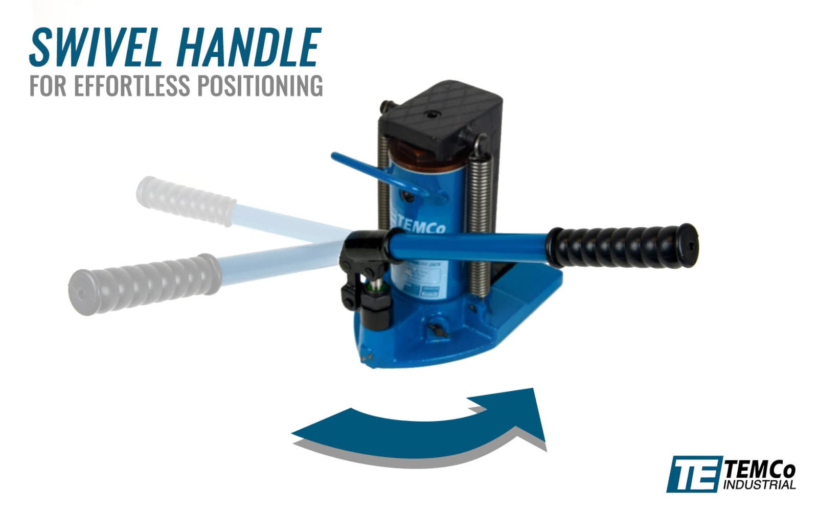 TEMCo 2.5-5 Ton Hydraulic Toe Jack for Shipping Containers & Heavy Machinery - Industrial Equipment Lifting Tool for Warehouse, Construction & Logistics