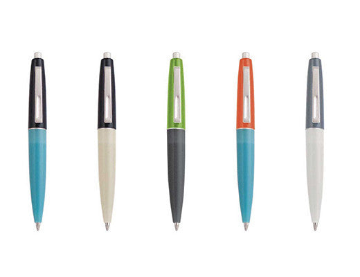 Kikkerland Mini Retro Pens Set of 5 - Vintage Style Ballpoint Pens for Journaling, Note Taking & Gift Giving - Office, School & Travel Writing Essentials