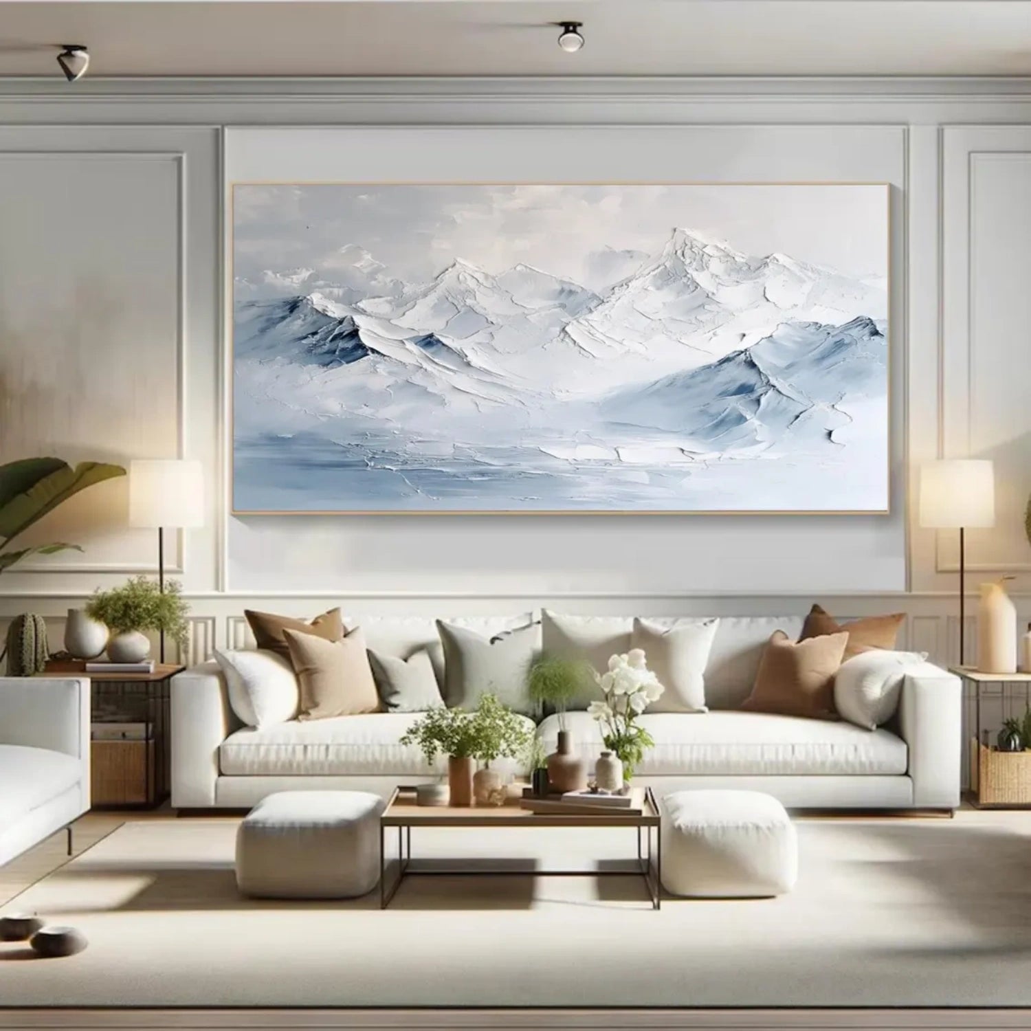 Minimalist Textured Plaster Art Painting - Modern Abstract Wall Decor for Living Room, Bedroom & Office | #MM310
