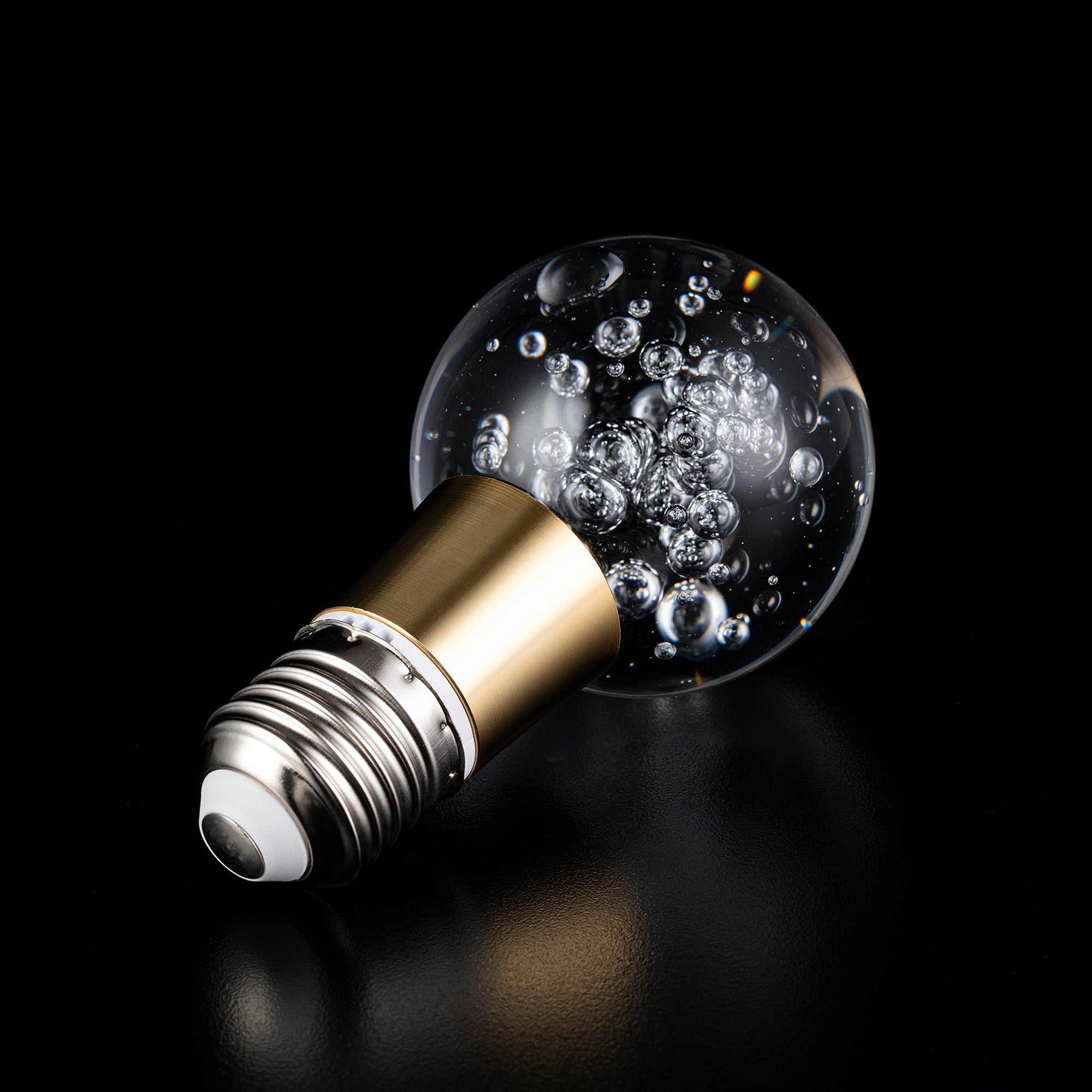 Crystal LED Light Bulb - Energy Efficient Decorative Bubble Globe Light for Home, Party & Wedding Decor