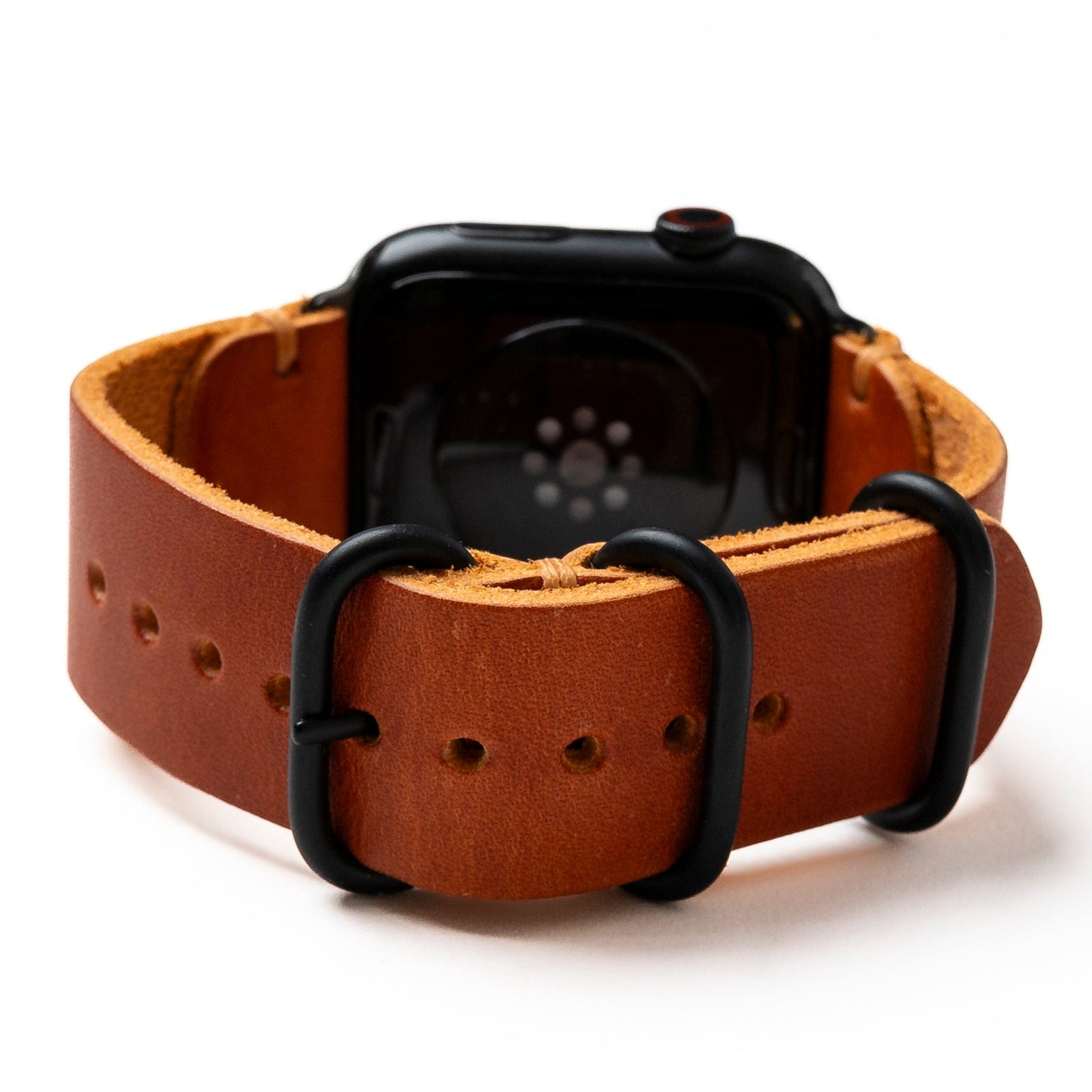 Genuine Leather Apple Watch Band - Premium Replacement Strap for Apple Watch Series 9/8/7/6/SE - Soft Comfortable & Adjustable - Perfect for Workouts, Office & Everyday Wear