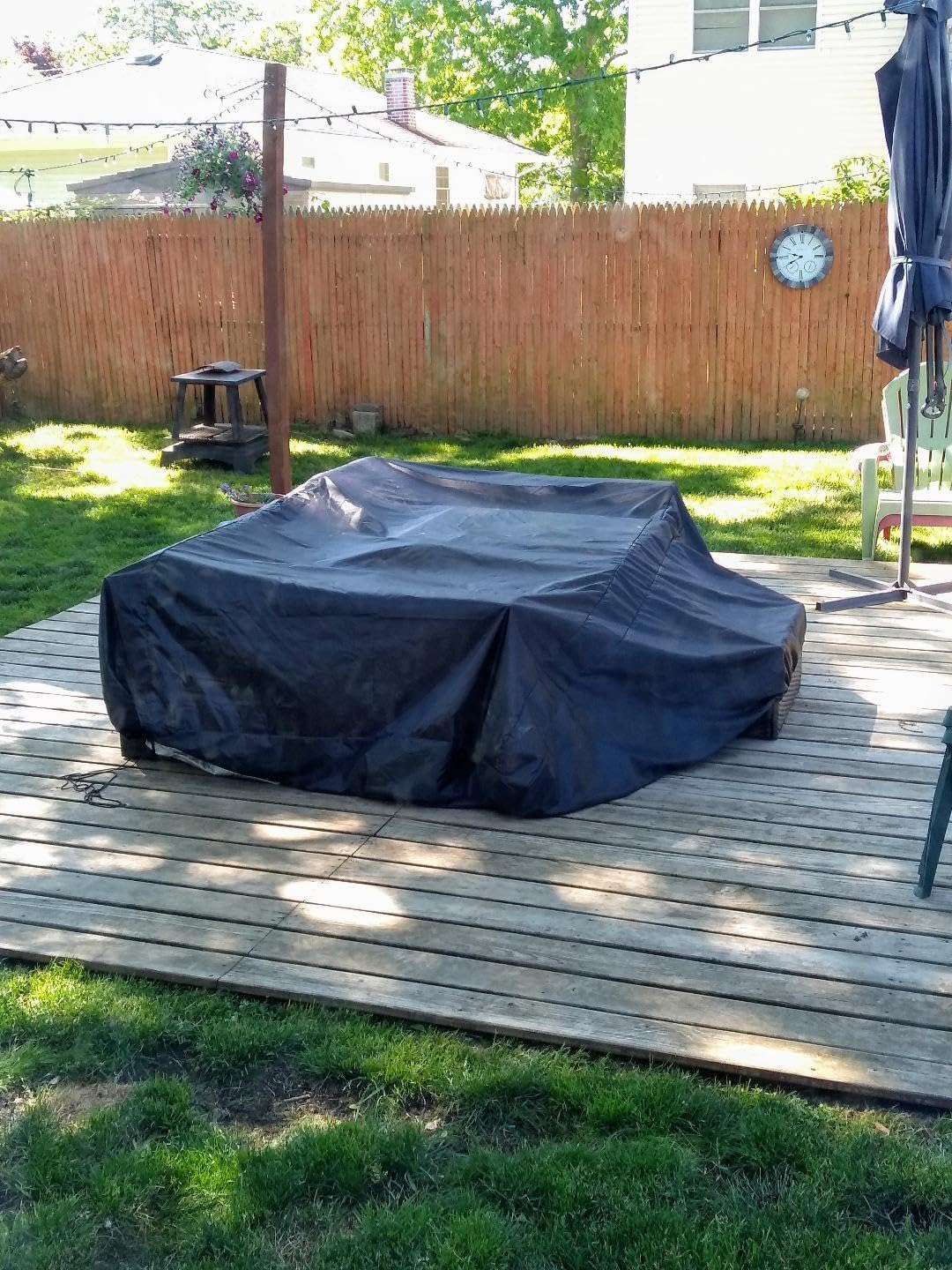 Waterproof Heavy Duty Outdoor Patio Furniture Cover for Sectional Sofa & Rectangle Table Set - Dust Proof Protective Cover 124