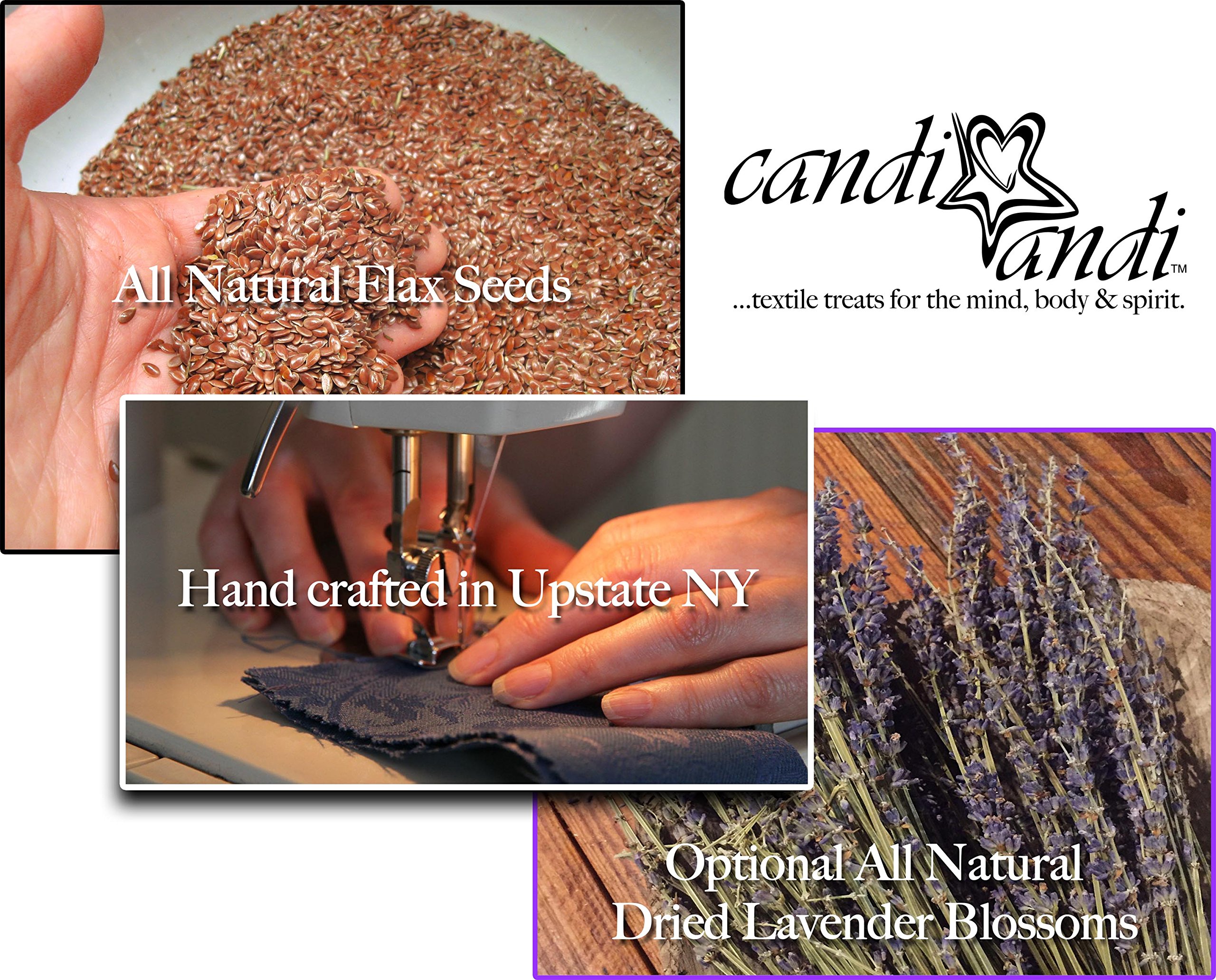 Ergonomic Handmade Keyboard Wrist Rest Pad with Flax Seed Filling - Lavender Scented Memory Foam Support for Typing Comfort - Black Magic Design (TWRL-BM) - Perfect for Office, Gaming & Home Computer Workstations