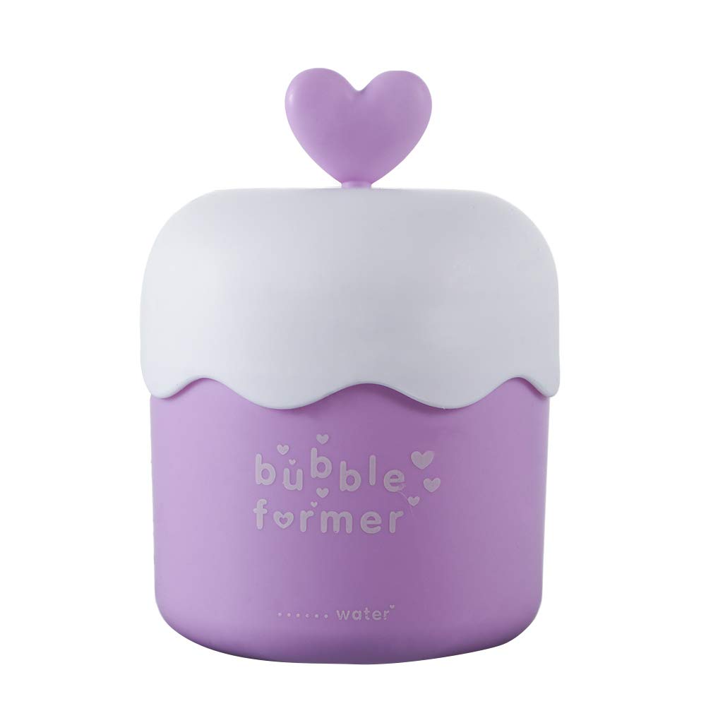 Portable Foam Maker Cup for Face Cleansing - Press Bubbler Beauty Tool, Easy-to-Use Bubble Maker for Skin Care (Purple) | Perfect for Travel, Daily Facial Routine & Spa Treatments