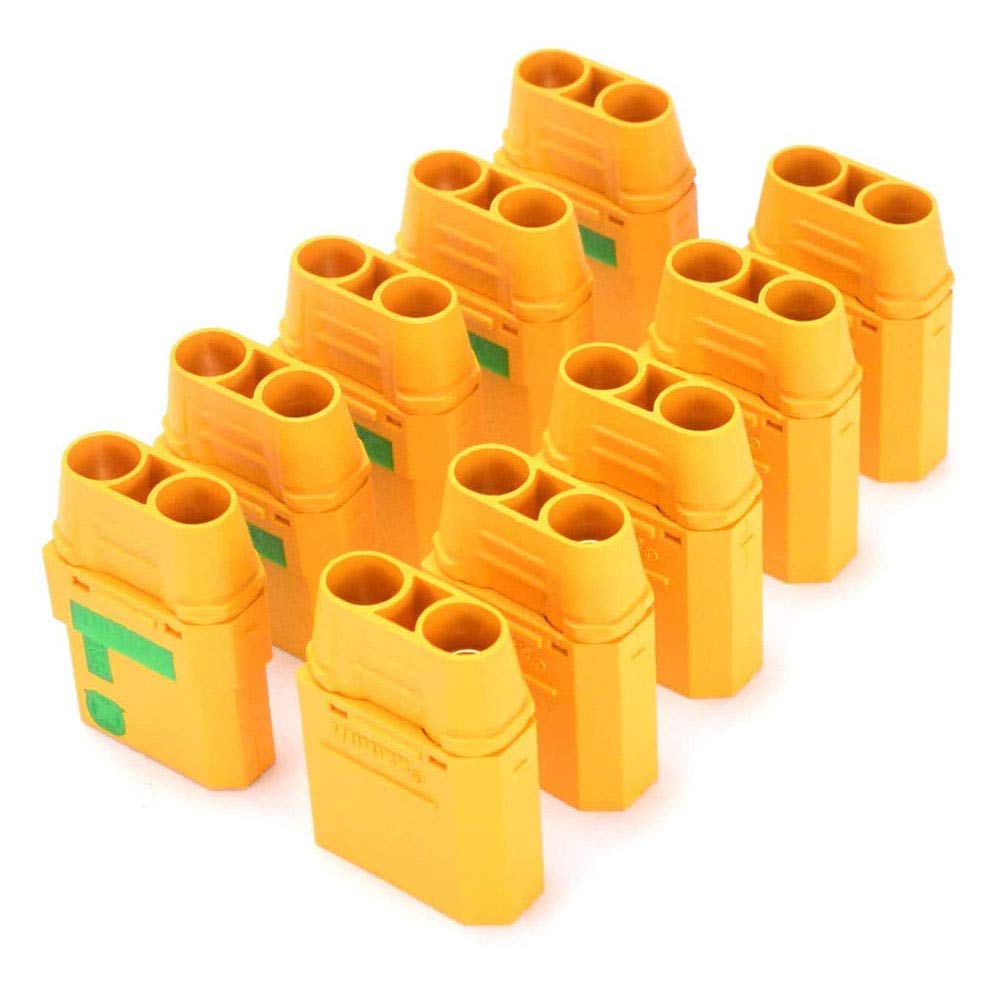 FLY RC 5 Pairs XT90S Anti-Spark Connectors Male Female Set - Motor Battery ESC Charger Adapter for RC Cars Trucks & Drones - Perfect for High-Power RC Vehicles and DIY Electronics Projects
