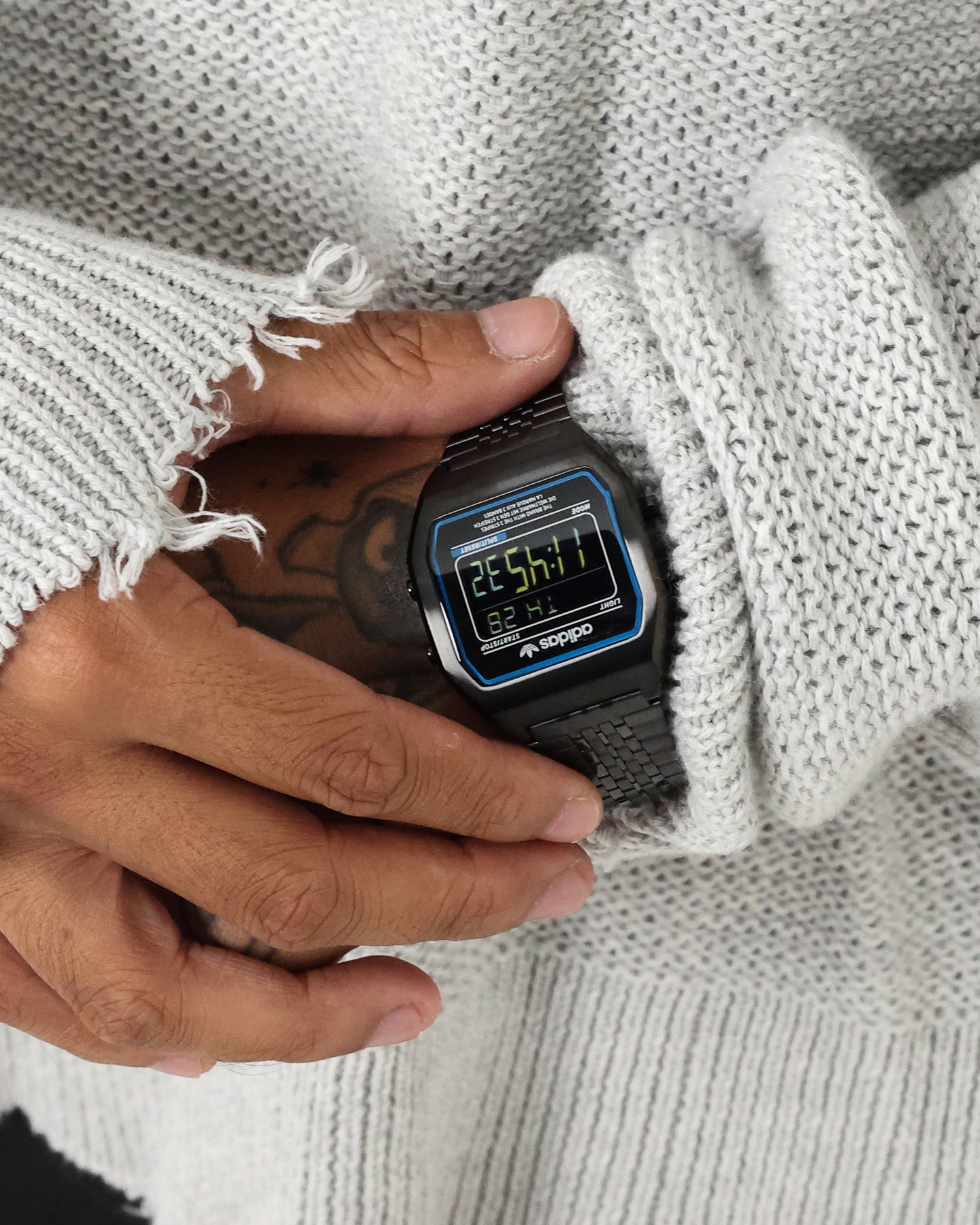 Adidas Digital Two 36MM Black Sports Watch - Stylish & Durable for Running, Gym & Outdoor Activities