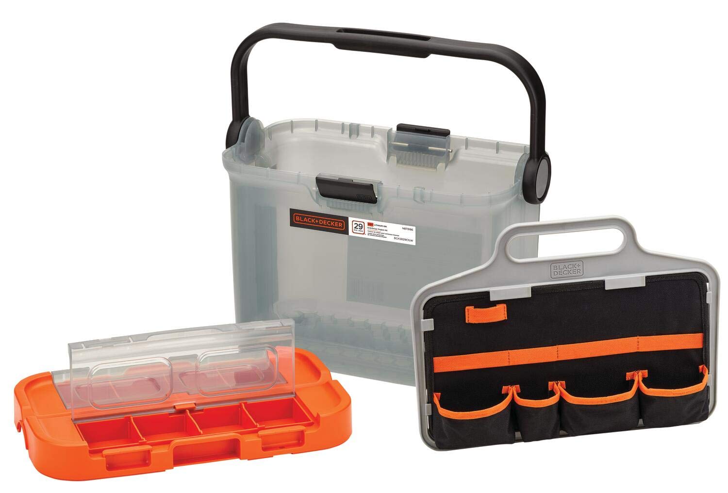 BLACK+DECKER BCKSB29C1 20V MAX* Cordless Drill Kit - 28-Piece Home Tool Set with Translucent Storage Box | Perfect for DIY Projects, Home Repairs & Woodworking Tasks