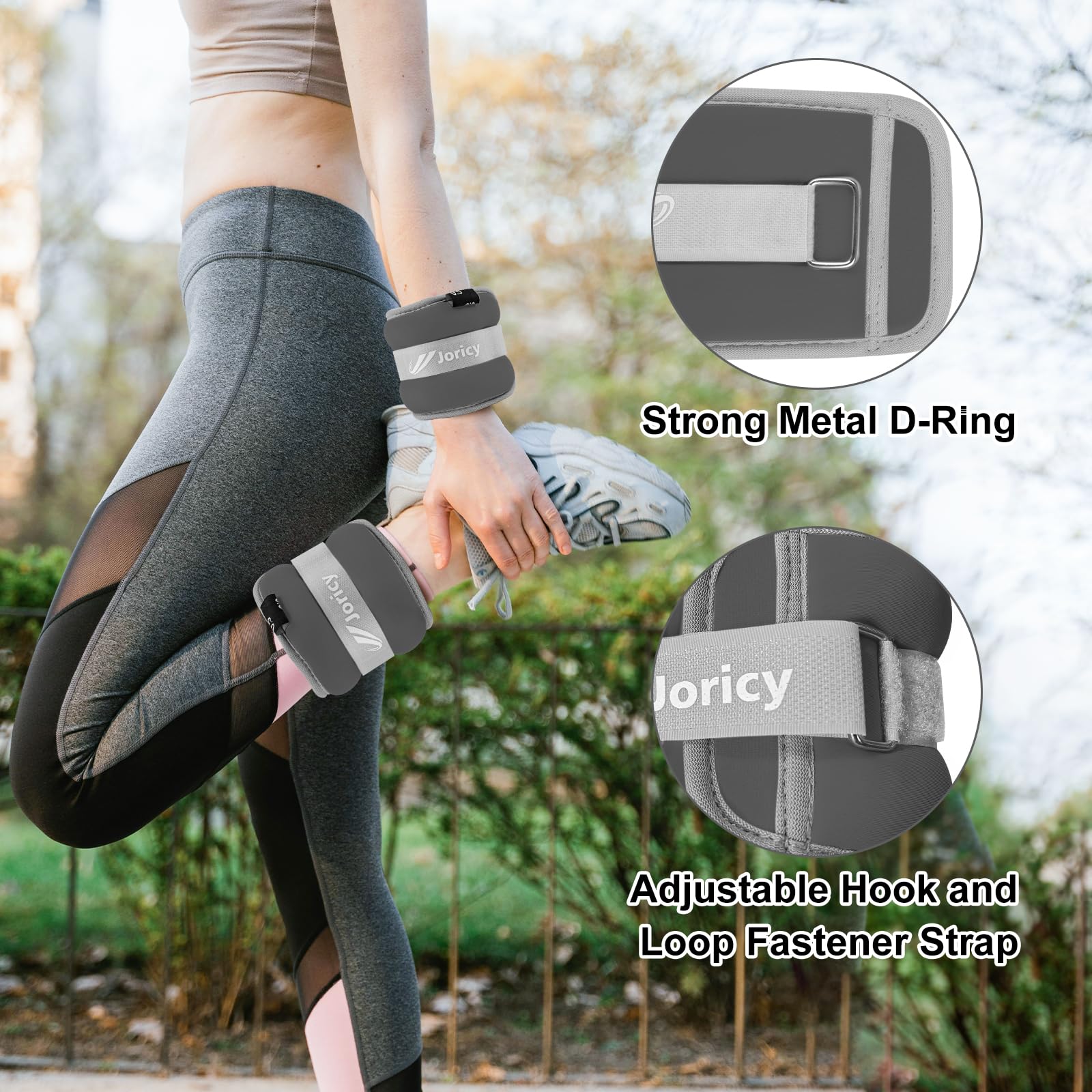 Adjustable Ankle Weights 1/2/3/4/6/8/10/12/20 LBS - Wrist & Leg Weights for Women, Men & Kids - Strength Training for Physical Therapy, Running, Walking, Gym Workout - Perfect for Home Fitness & Rehabilitation Exercises