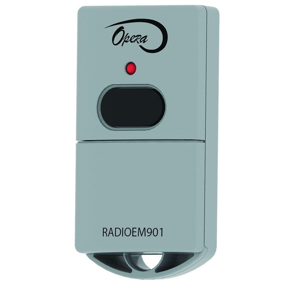 Manaras-Opera RADIOEM-901 1-Button Keychain Garage Door Opener Remote Transmitter - Replacement for RADIO028 - Easy Home & Car Access Control for Garage Doors & Gates