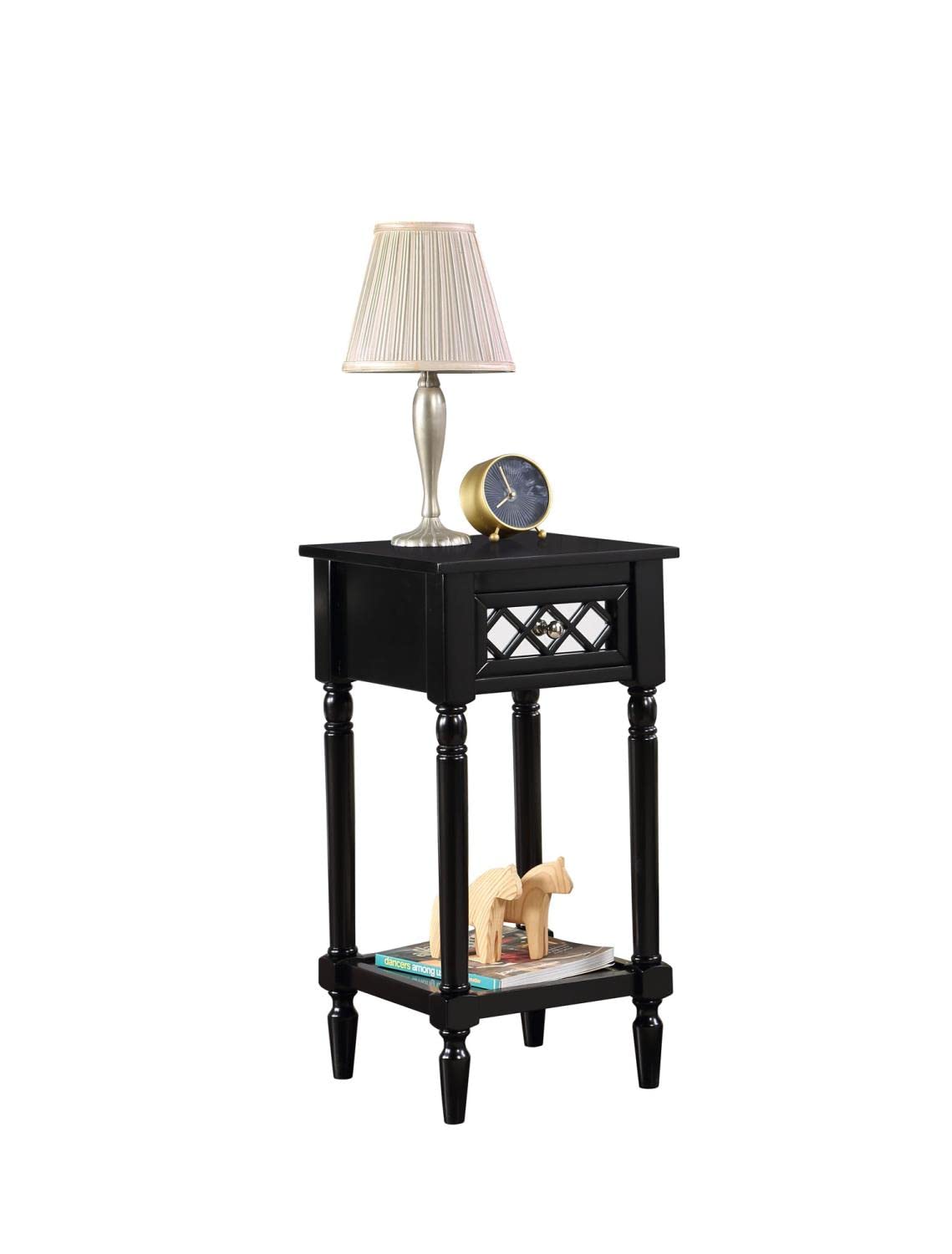 French Country Khloe Deluxe 1-Drawer Accent End Table 14
