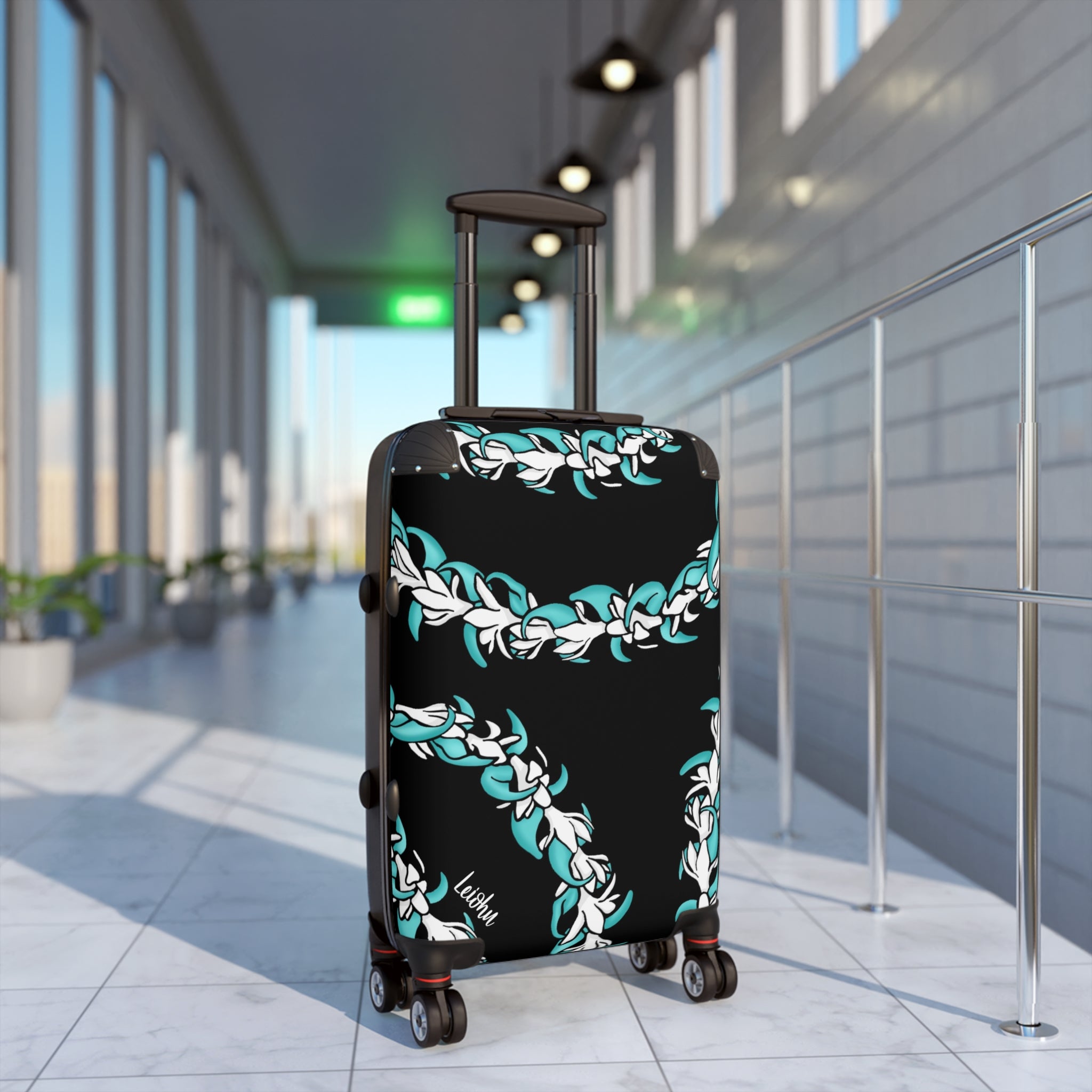 Premium Jade Green Hardshell Cabin Suitcase - Lightweight Carry-On Luggage for Air Travel, Business Trips & Weekend Getaways