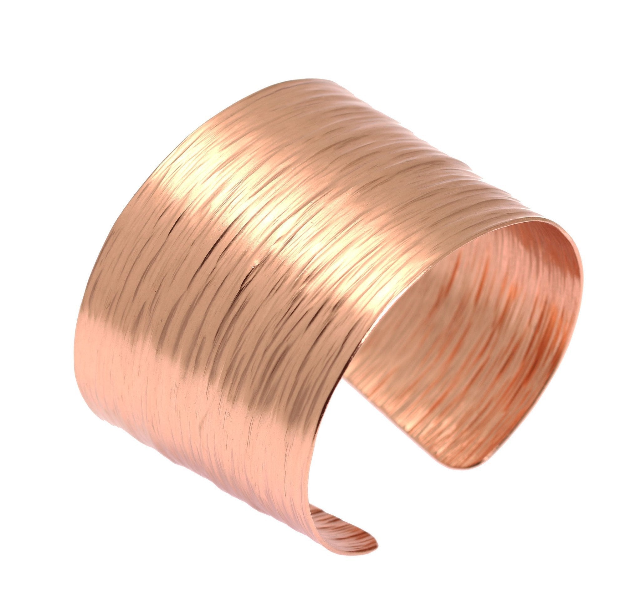 Vintage Chased Copper Bark Cuff Bracelet for Women - Handcrafted Boho Jewelry - Perfect for Festivals, Weddings & Everyday Wear