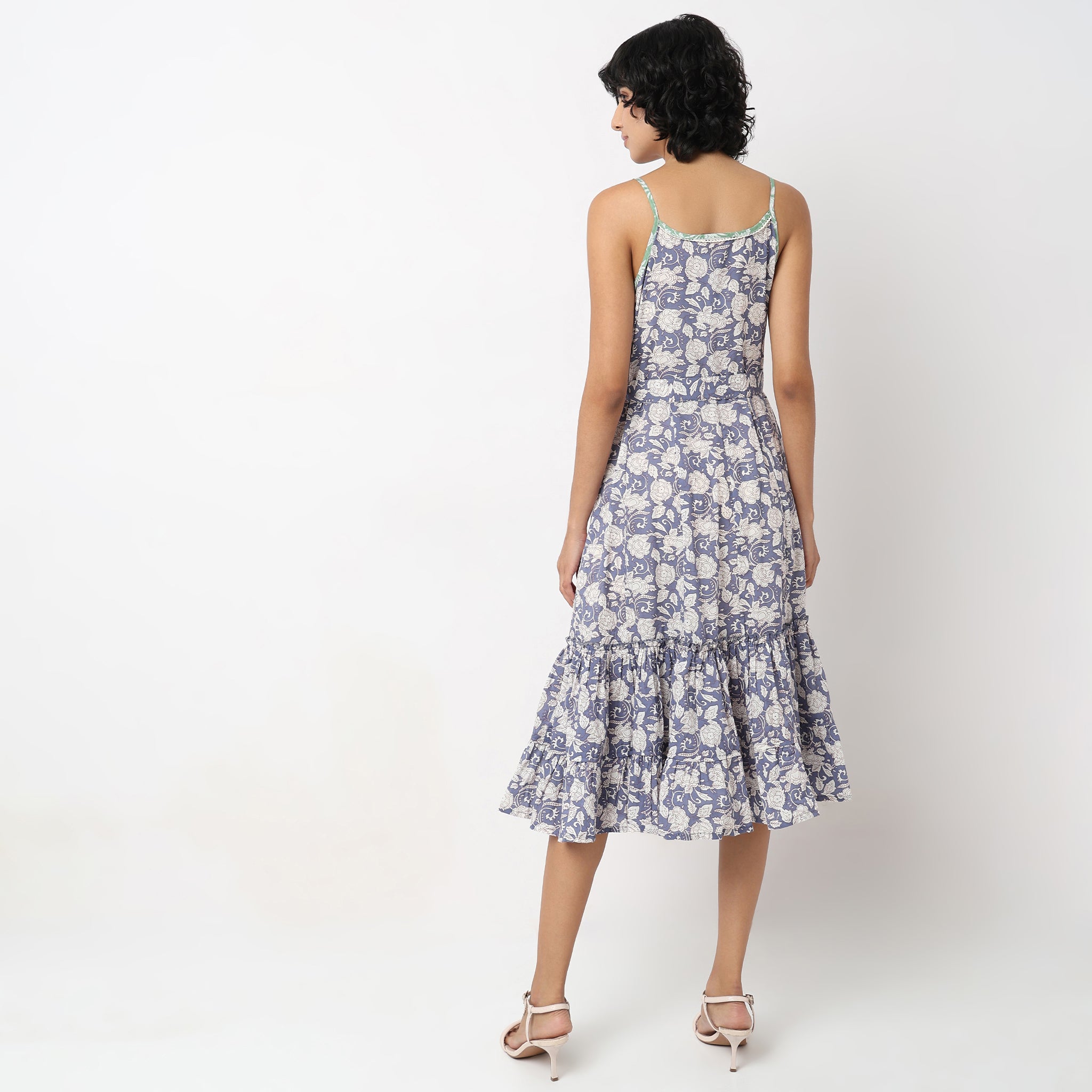 Flare Fit Printed Dress for Women - Flowy Summer Dress with Floral Pattern, Casual & Party Wear, Perfect for Beach, Vacation, and Date Nights