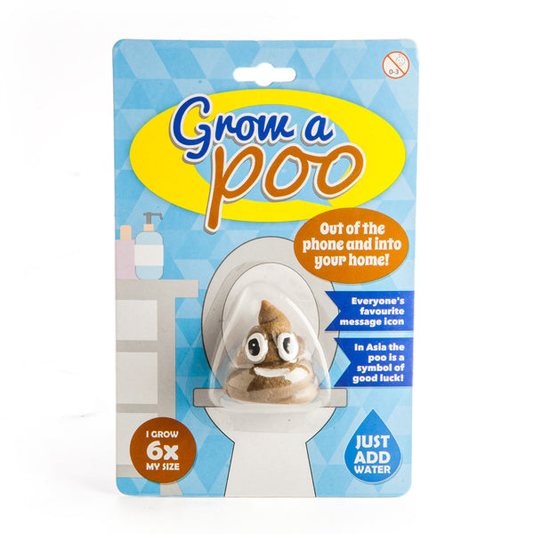 Funny Smiling Poo Plant Kit - Grow Your Own Novelty Houseplant for Home Decor, Office Desk & Gag Gifts | Unique Gardening Gift Idea for Adults & Friends
