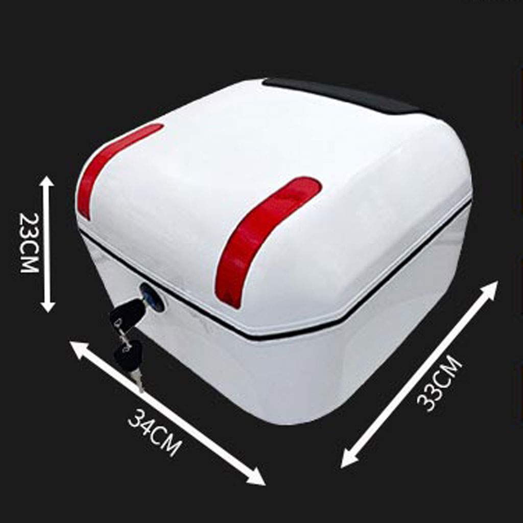 Premium ABS Motorcycle Trunk Luggage Storage Box - Large Capacity, Waterproof, Anti-Impact & Scratch Resistant - Durable Motorbike Travel Accessory for Commuting, Touring & Road Trips