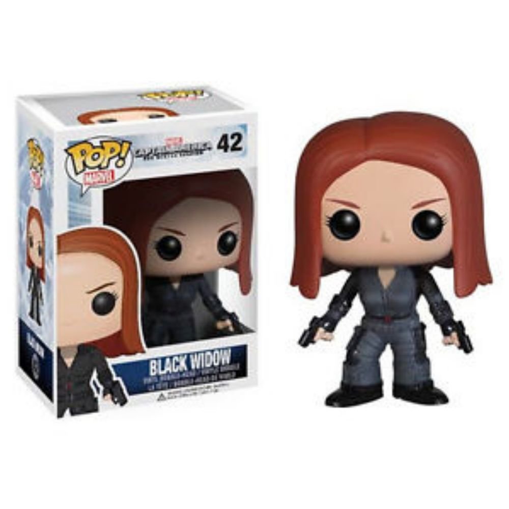 Funko POP Marvel Captain America Movie Action Figure - Black Widow Collectible Toy for Superhero Fans | Perfect for Display, Gifts & Marvel Collections
