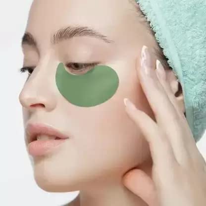 Crystal Black Eye Mask for Dark Circles & Puffy Eyes - Cooling & Soothing Eye Care Treatment for Sleep, Travel & Relaxation