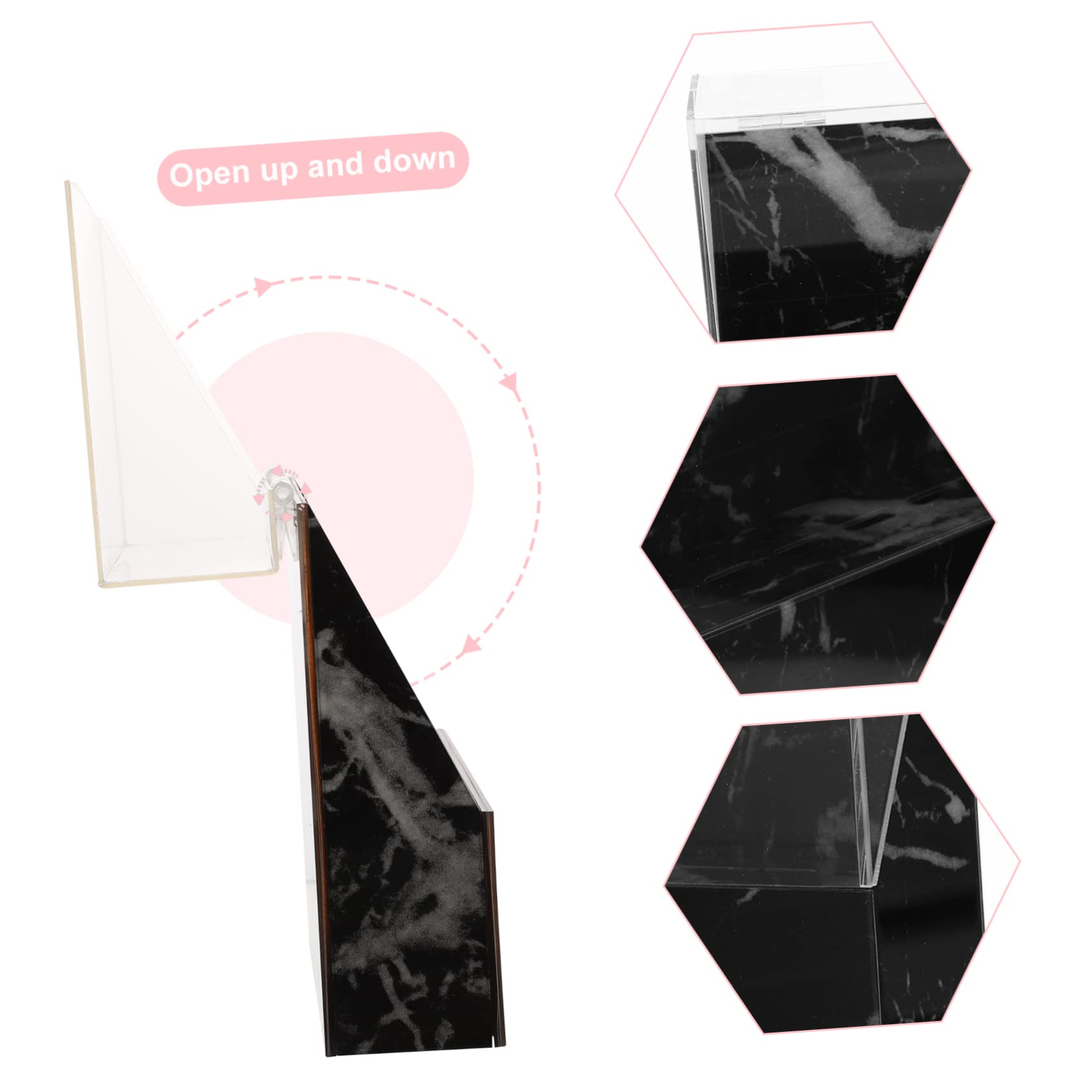 Angoily Tweezers Holder & Storage Box - Clamshell Eyelash Extension Organizer for Salon, Spa & Home Beauty Use