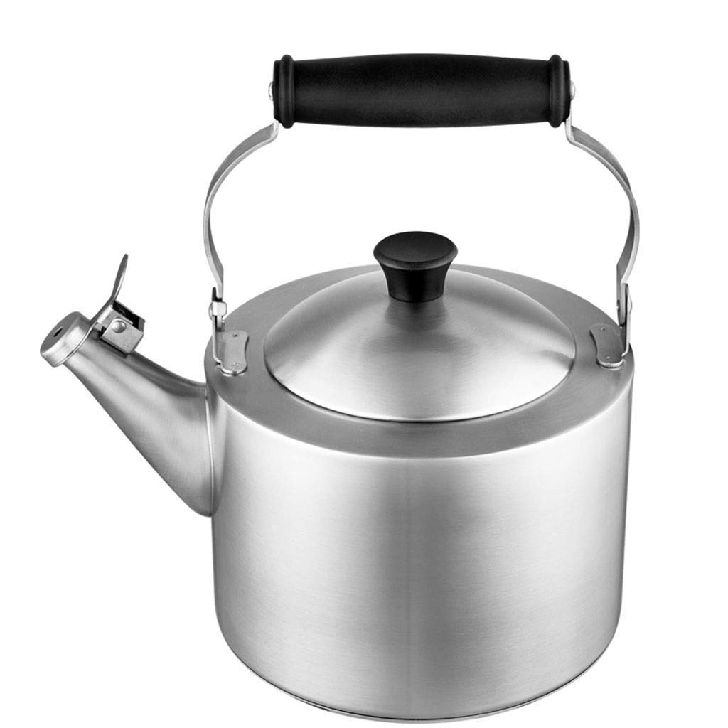 Premium Stainless Steel Whistling Tea Kettle with Capsule Bottom & Mirror Finish - 1 Quart Stovetop Teapot with Infuser & Strainer - Single Handle Design for Perfect Tea Brewing - Ideal for Home, Office & Camping Use