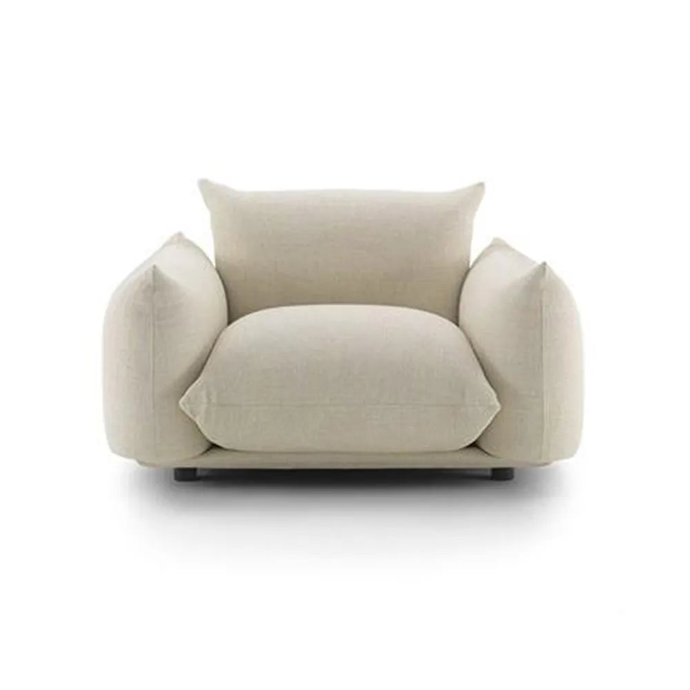 Sora Single Seater Sofa - Modern Accent Chair for Living Room, Bedroom & Office - Comfortable Lounge Chair with Sturdy Frame