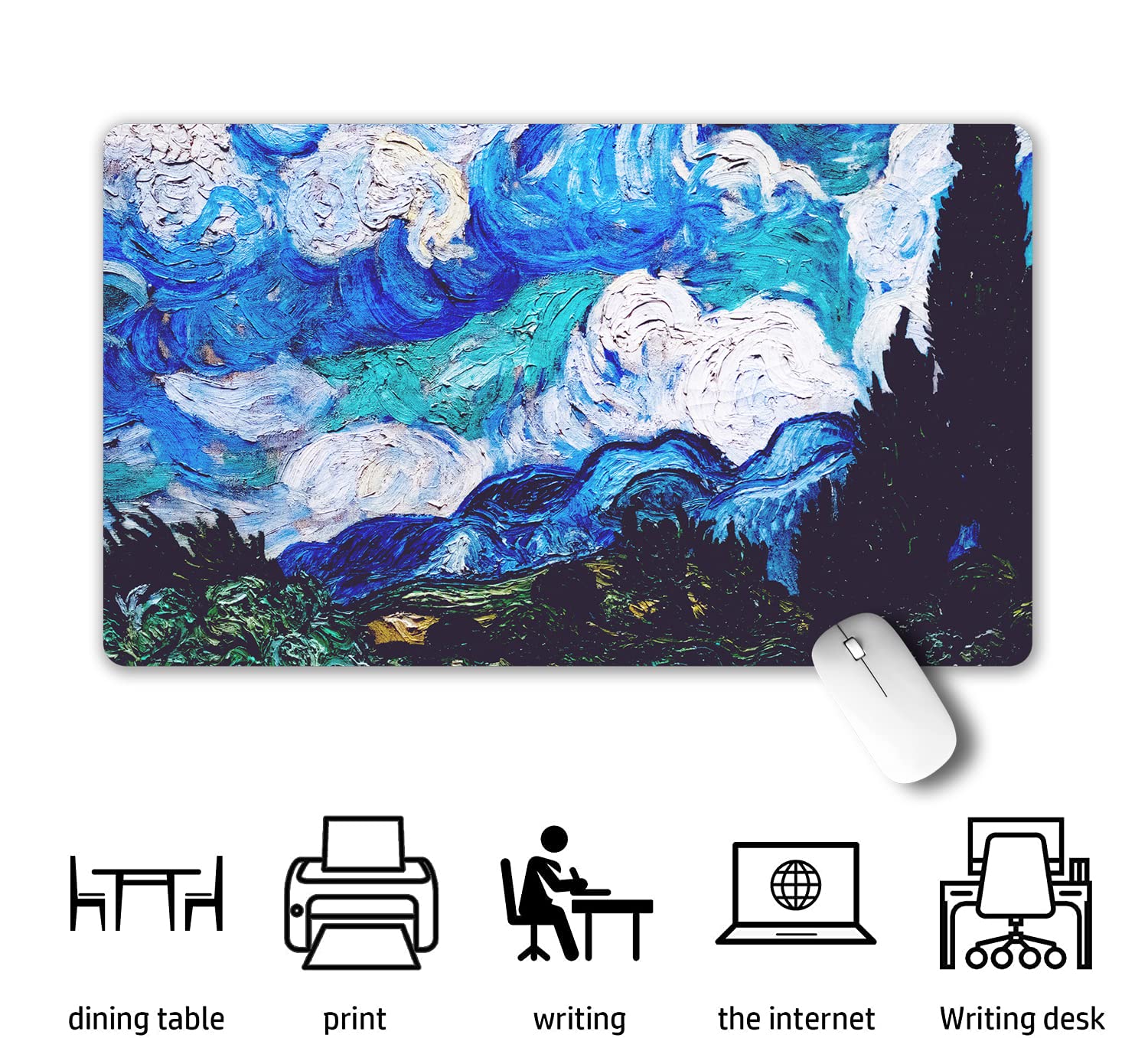 XXL Gaming Mouse Pad - Non-Slip Rubber Base for Office & Home Gaming