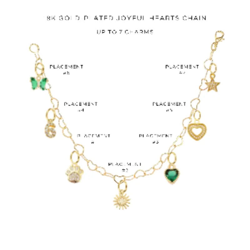 Elegant Charm Bracelet with Assorted Charms - Perfect for Gifts, Parties & Everyday Wear | $46.00