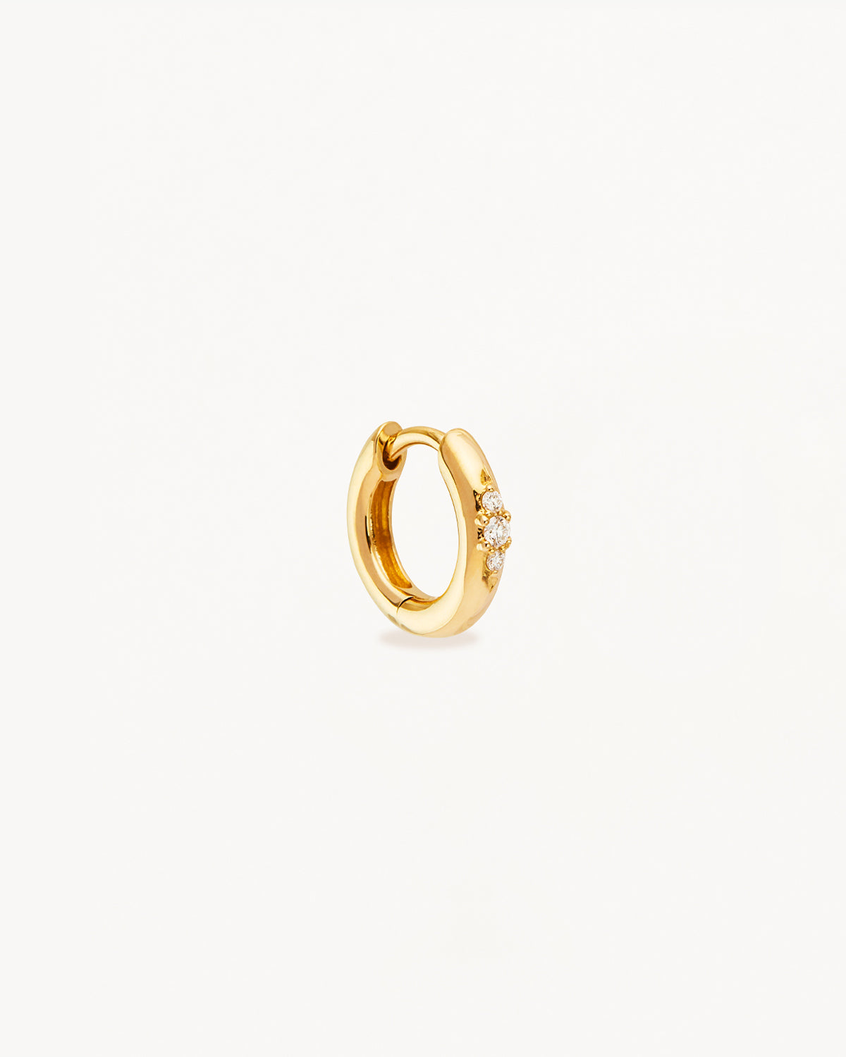 14K Solid Gold Diamond Petal Hoop Earrings for Women - Dainty Everyday Luxury Jewelry Gift for Her | Perfect for Weddings, Parties & Special Occasions