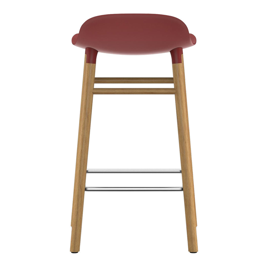 Modern Wooden Counter Stool with Sturdy Wood Legs - Perfect for Kitchen Islands, Bars, and Breakfast Nooks