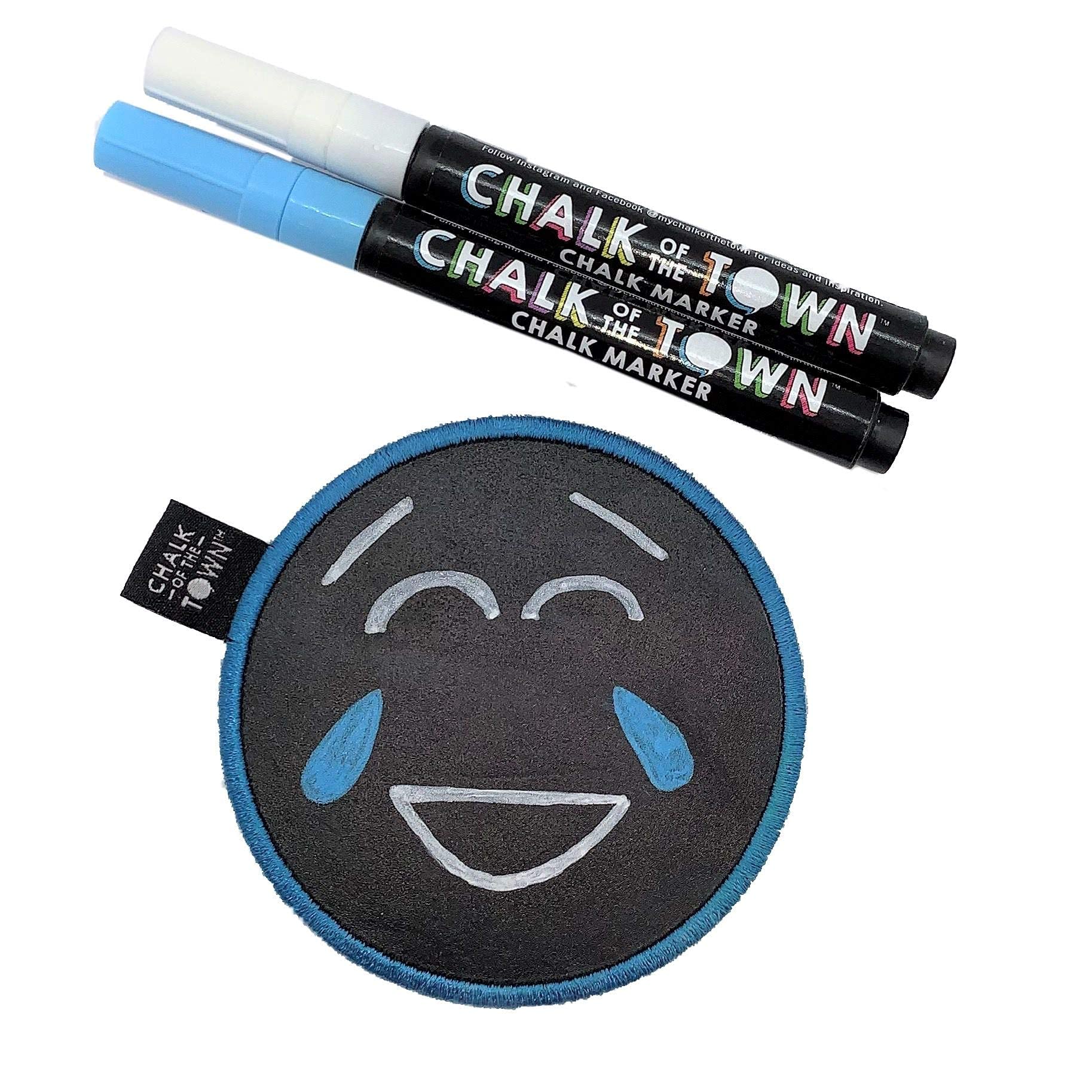 Reusable Chalkboard Sticker for Laptops, Lockers & Lunch Boxes - Includes 2 Chalk Markers - Perfect for School, Office & Home Organization