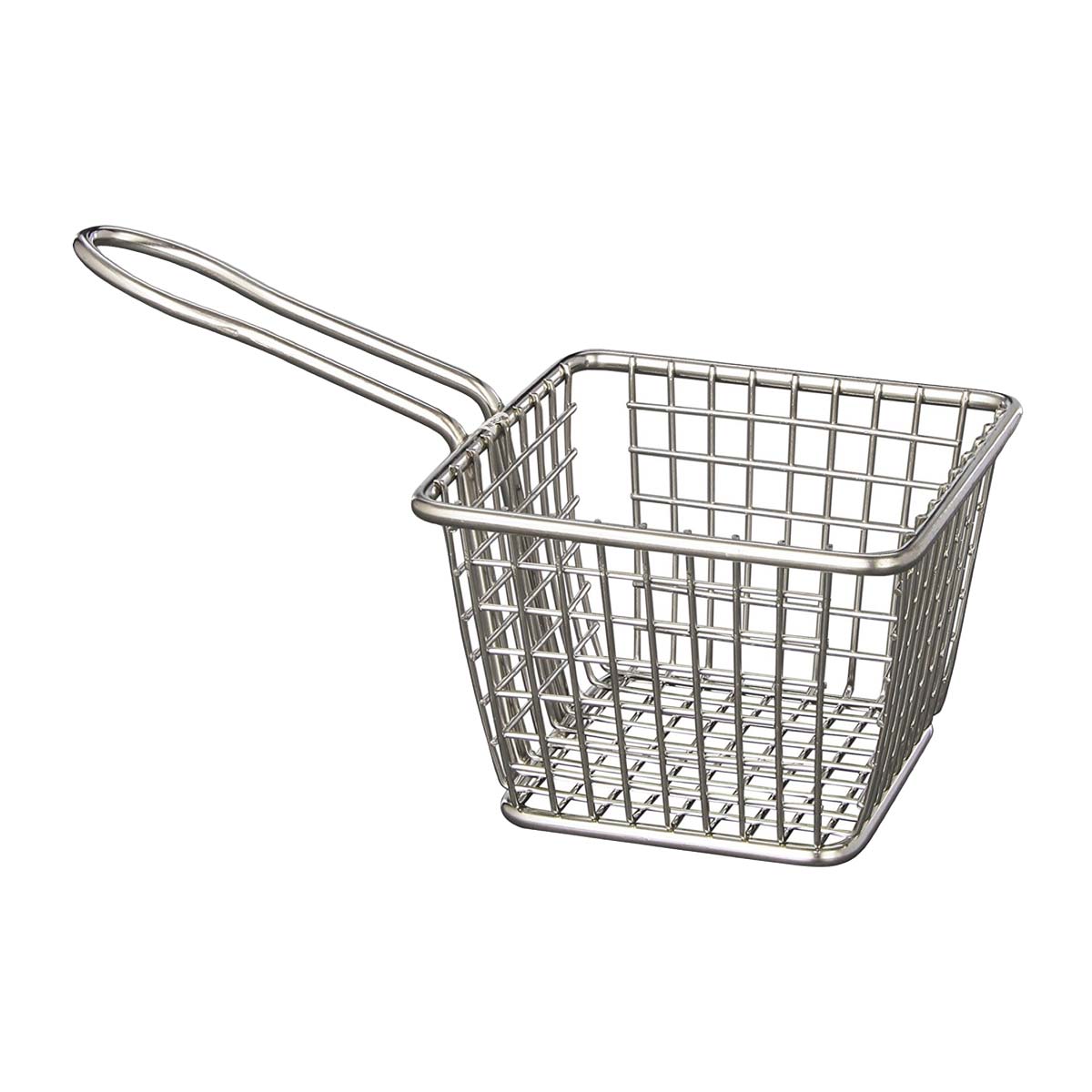 American Metalcraft FRYS443 Stainless Steel Tabletop Fry Basket - 4 Serving Capacity for Restaurants, Diners & Home Cooking