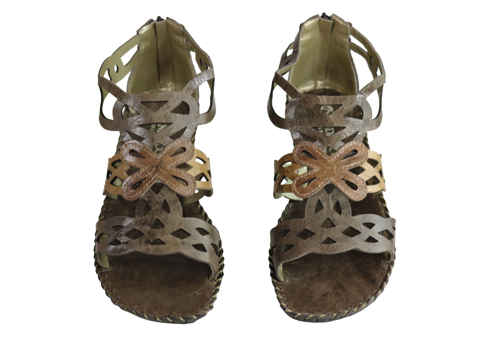 Andacco Betti Women's Comfortable Flat Leather Sandals - Handmade in Brazil - Perfect for Beach, Vacation & Summer Outfits