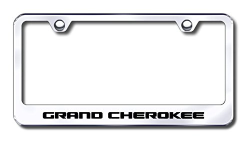 Premium Gold Jeep Grand Cherokee License Plate Frame - Durable Metal Car Accessory for Jeep Wrangler & Cherokee - Perfect for Off-Roading, Car Shows & Customization
