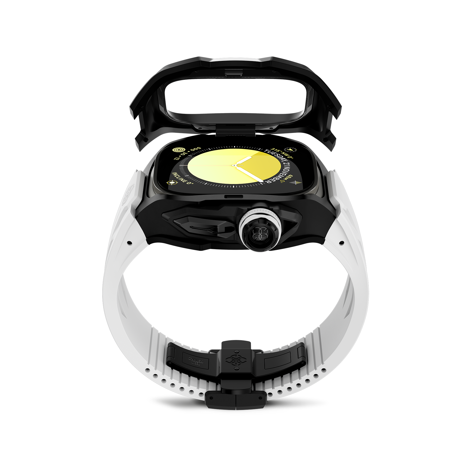 Premium Apple Watch Case with Onyx Stone Design - RSTIII49 - Durable Protection for Workouts, Outdoor Activities & Daily Wear