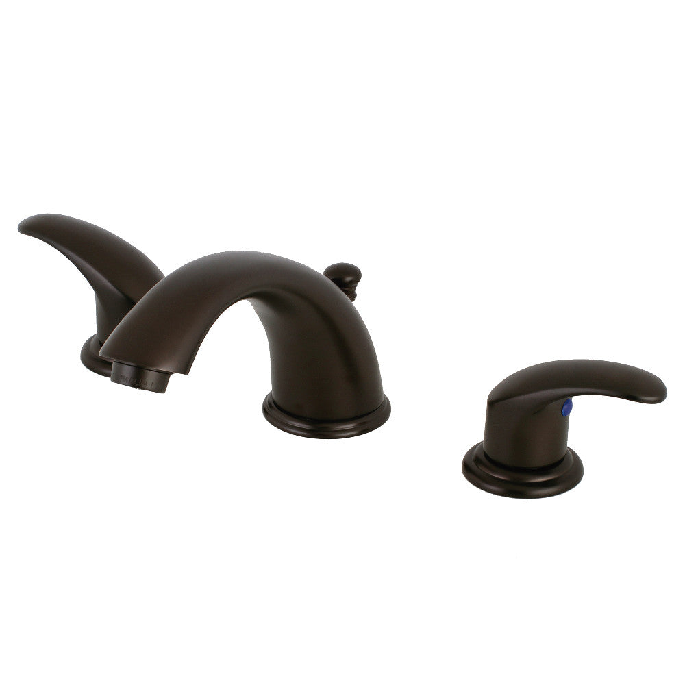 Kingston Brass GKB961LL Widespread Bathroom Faucet - Modern 8 Inch Centerset Bathroom Sink Faucet with Lever Handles, Brushed Nickel Finish - Perfect for Master Bathroom, Guest Bath, and Powder Room Renovations