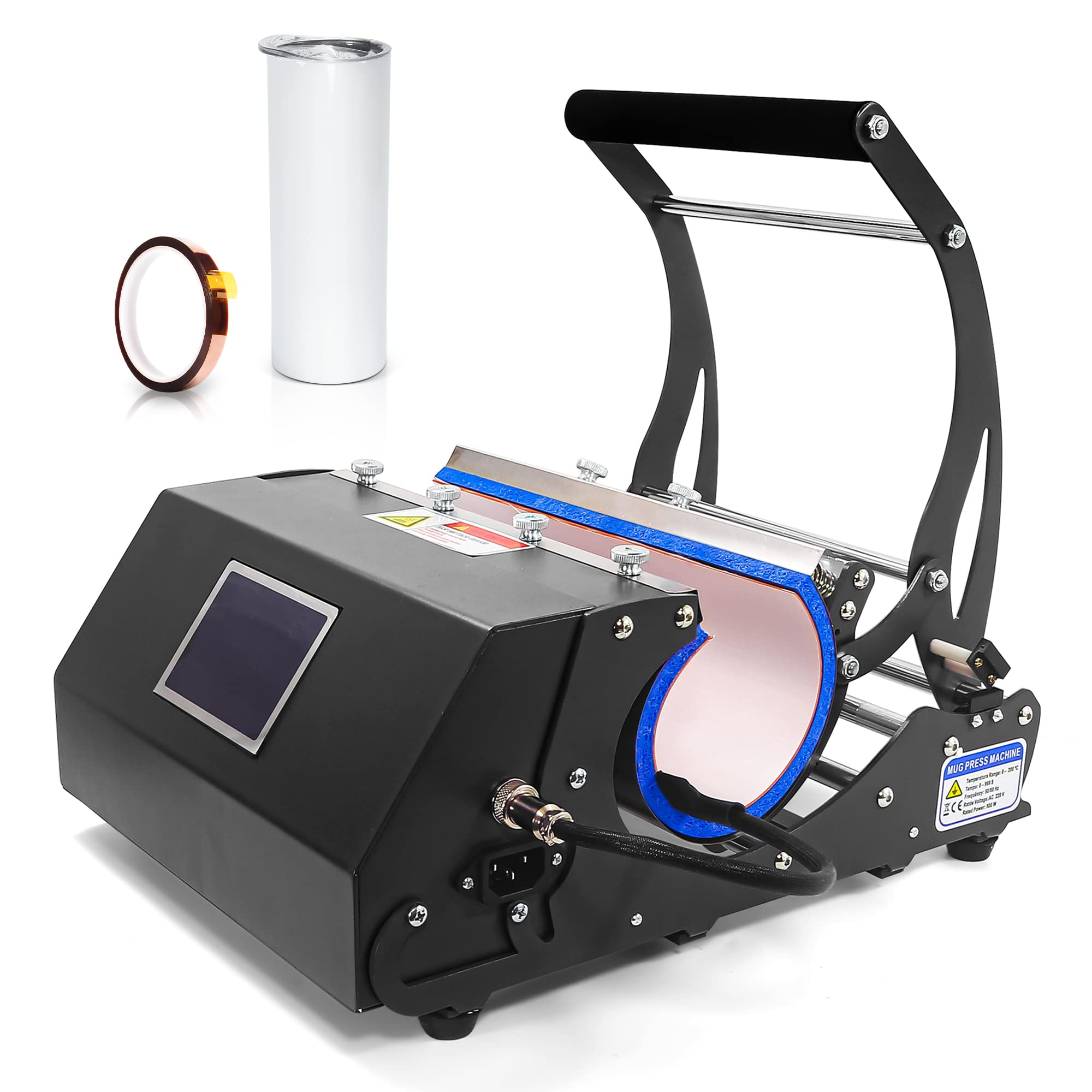 20/30 OZ Sublimation Tumbler Press Heat Machine for Skinny Blanks - 110V Black Heat Transfer Printer for Custom Tumblers | Perfect for DIY Crafts, Personalized Gifts & Small Business Printing | Ships from USA