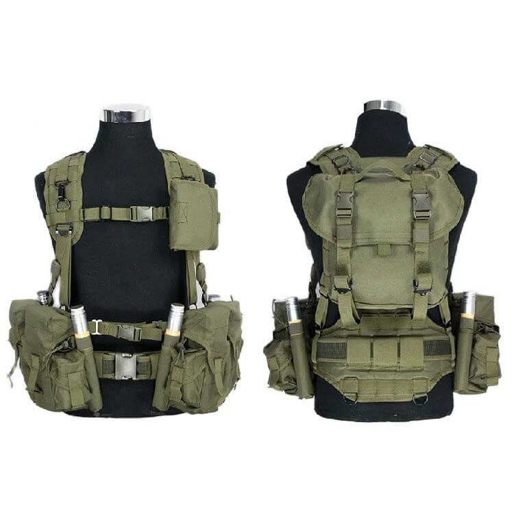 Russian Army Style Tactical AK Vest Chest Rig Replica - Military Gear for Airsoft, Hunting & Outdoor Adventures | Durable Tactical Equipment for Combat Simulation & Survival Training