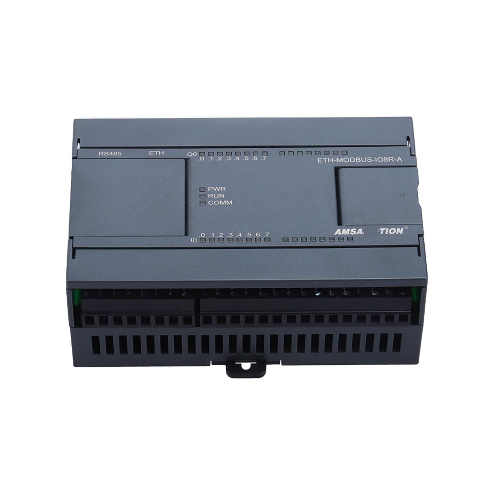 Industrial Ethernet to MODBUS RTU/RS485 Converter - 8 Digital I/O & 6 Analog Input PLC Module for Automation Control | MODBUS TCP Gateway | Factory Automation, SCADA Systems, Industrial IoT Applications